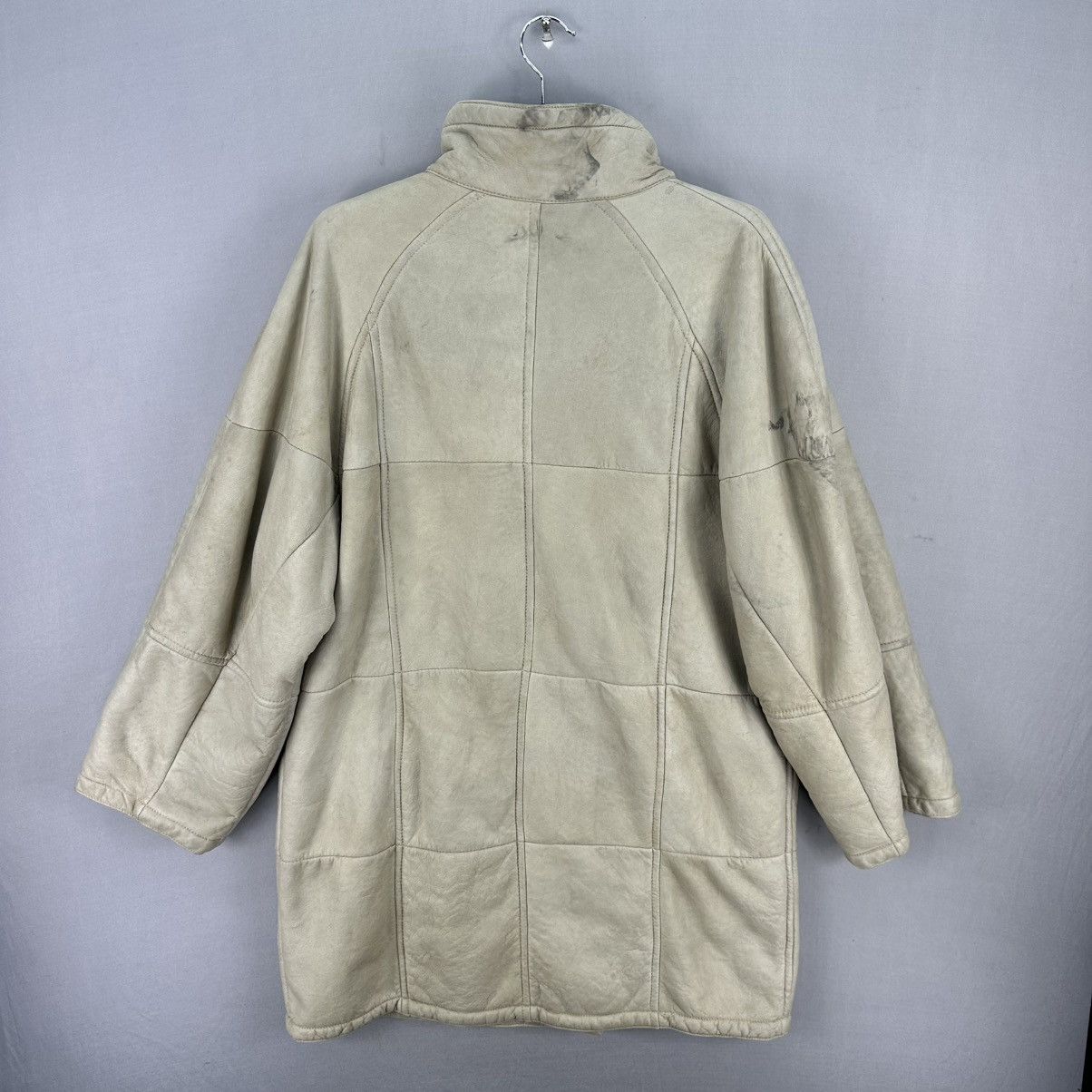 Italia Independent Vintage 80's Sheepskin Down Jacket Double Breasted Size M / US 6-8 / IT 42-44 - 4 Thumbnail
