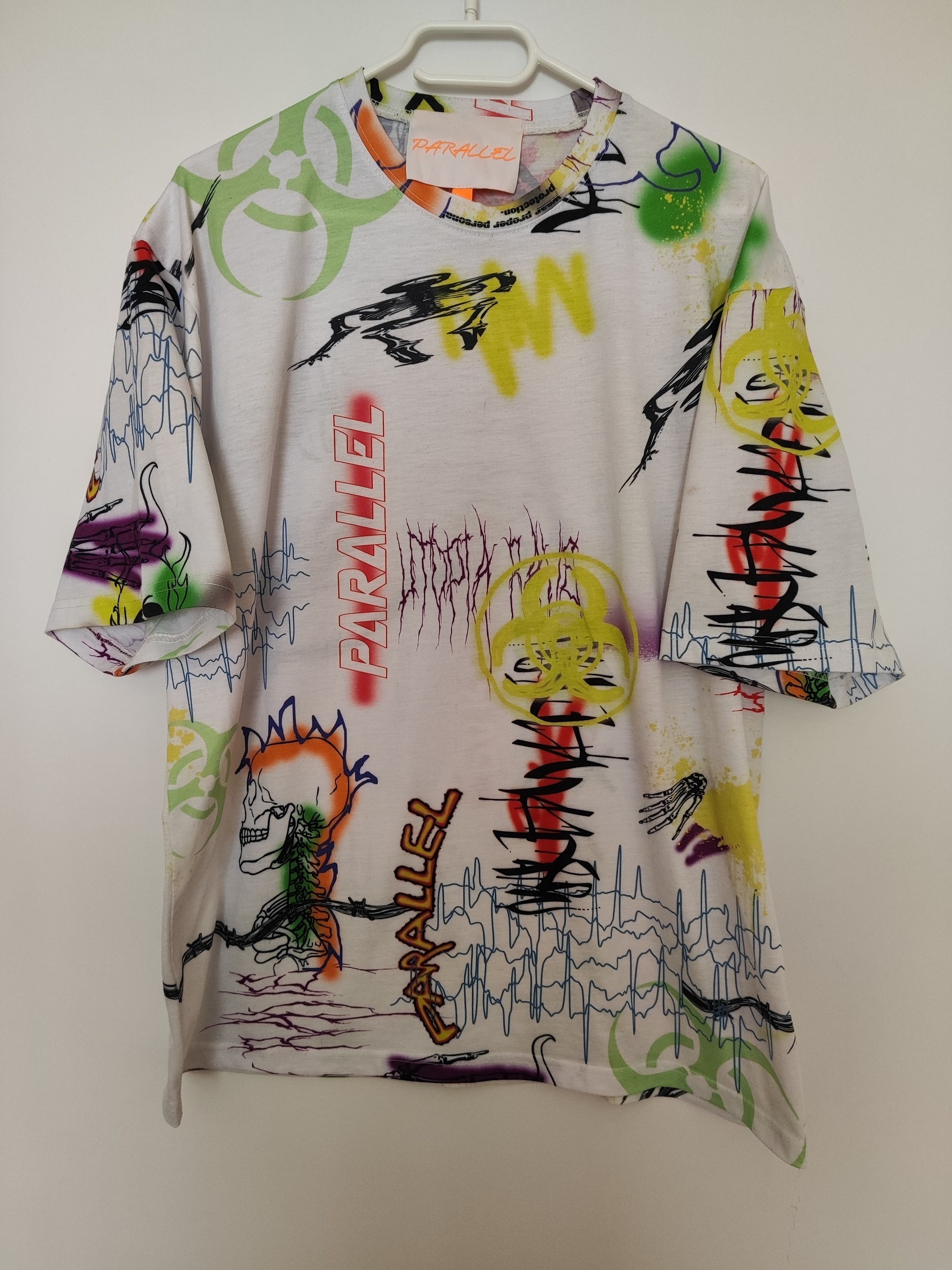 Jaded London Jaded London "Parallel" Graphic All Over Print T-Shirt Rare Size US M / EU 48-50 / 2 - 6 Thumbnail