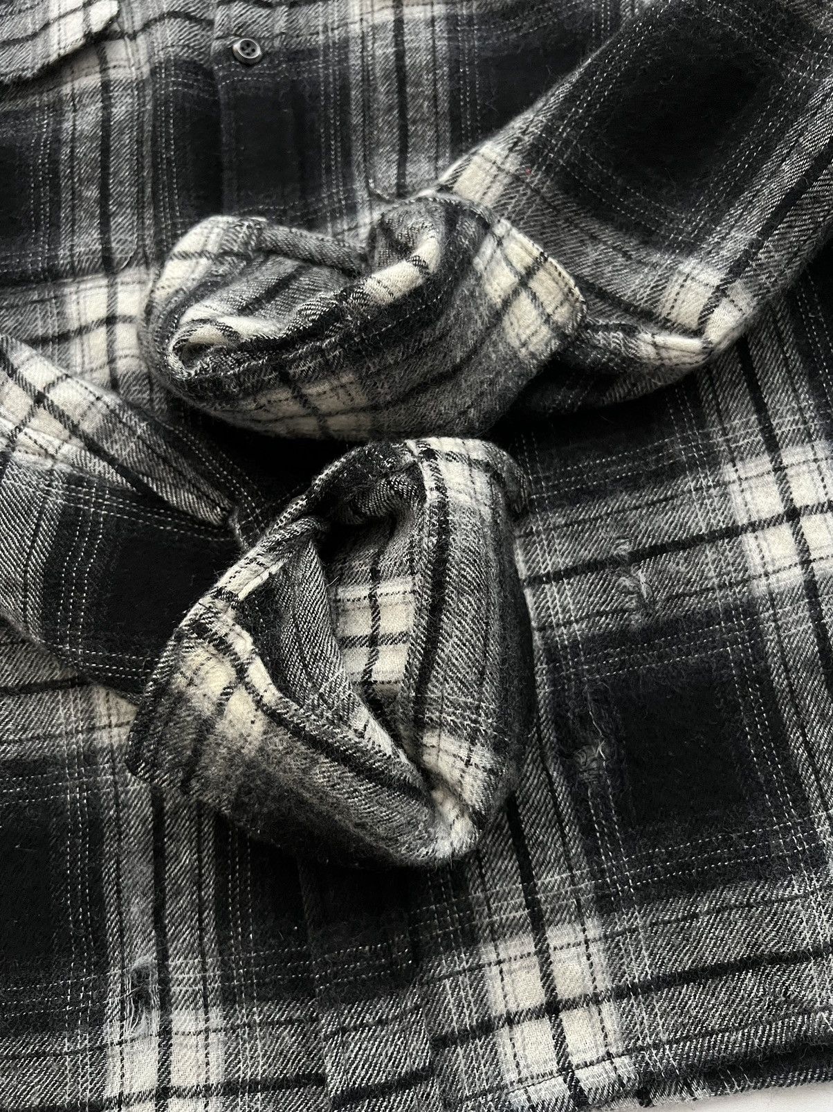 20471120 🔥SAMPLE Attachment Kazuyuki Kumagai Cashmere Grunge Shirt Size US S / EU 44-46 / 1 - 11 Thumbnail
