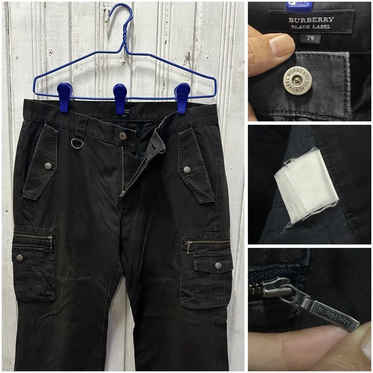 Burberry BURBERRY BLACK LABEL UTILITY MULTIPOCKET CARGO PANTS W32 L30 Size US 32 / EU 48 - 18 Thumbnail