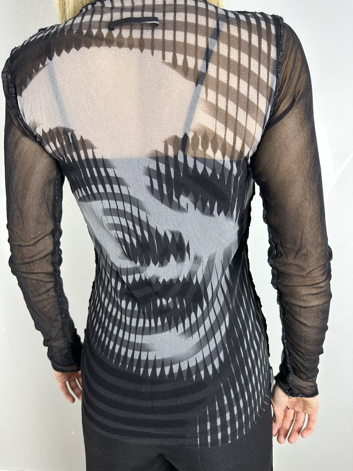 Jean Paul Gaultier Mesh Vintage 2001 Jean Paul Gaultie Dietrich Marlene Top Size S / US 4 / IT 40 - 7 Thumbnail