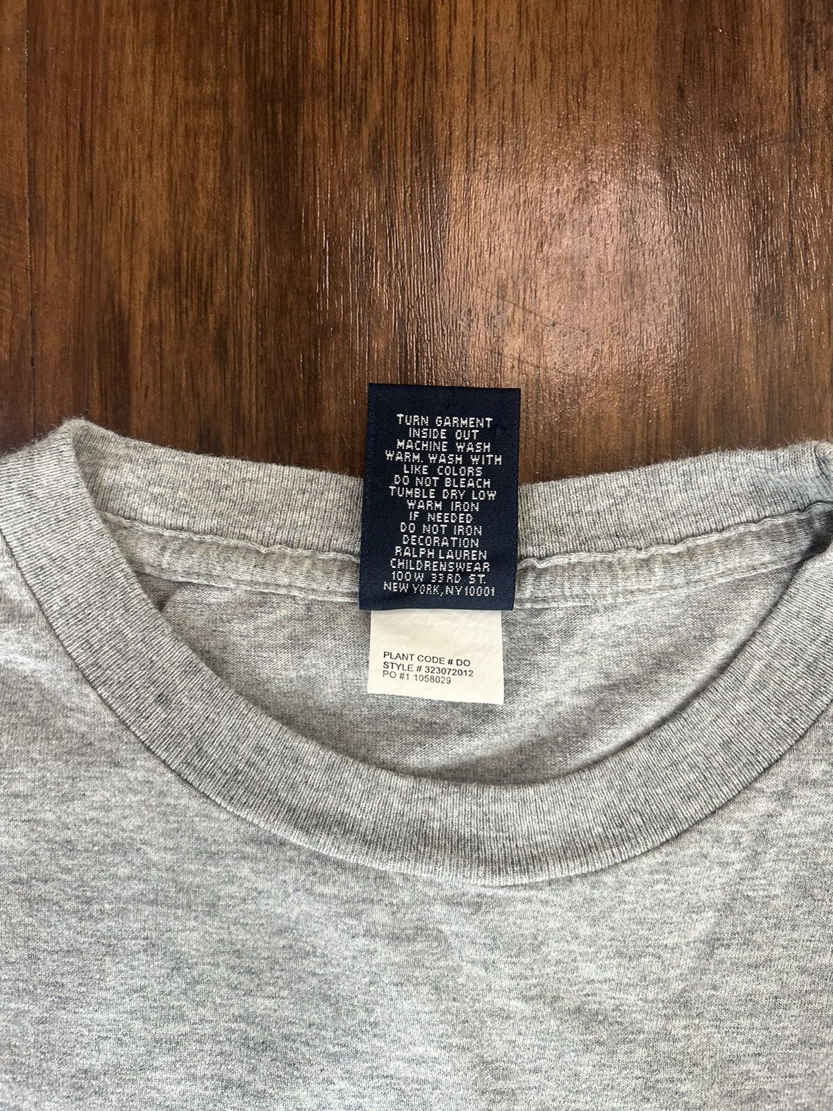Polo Ralph Lauren Vintage Polo Ralph Lauren “Polo” Text Grey T-Shirt Size XS / US 0-2 / IT 36-38 - 4 Thumbnail