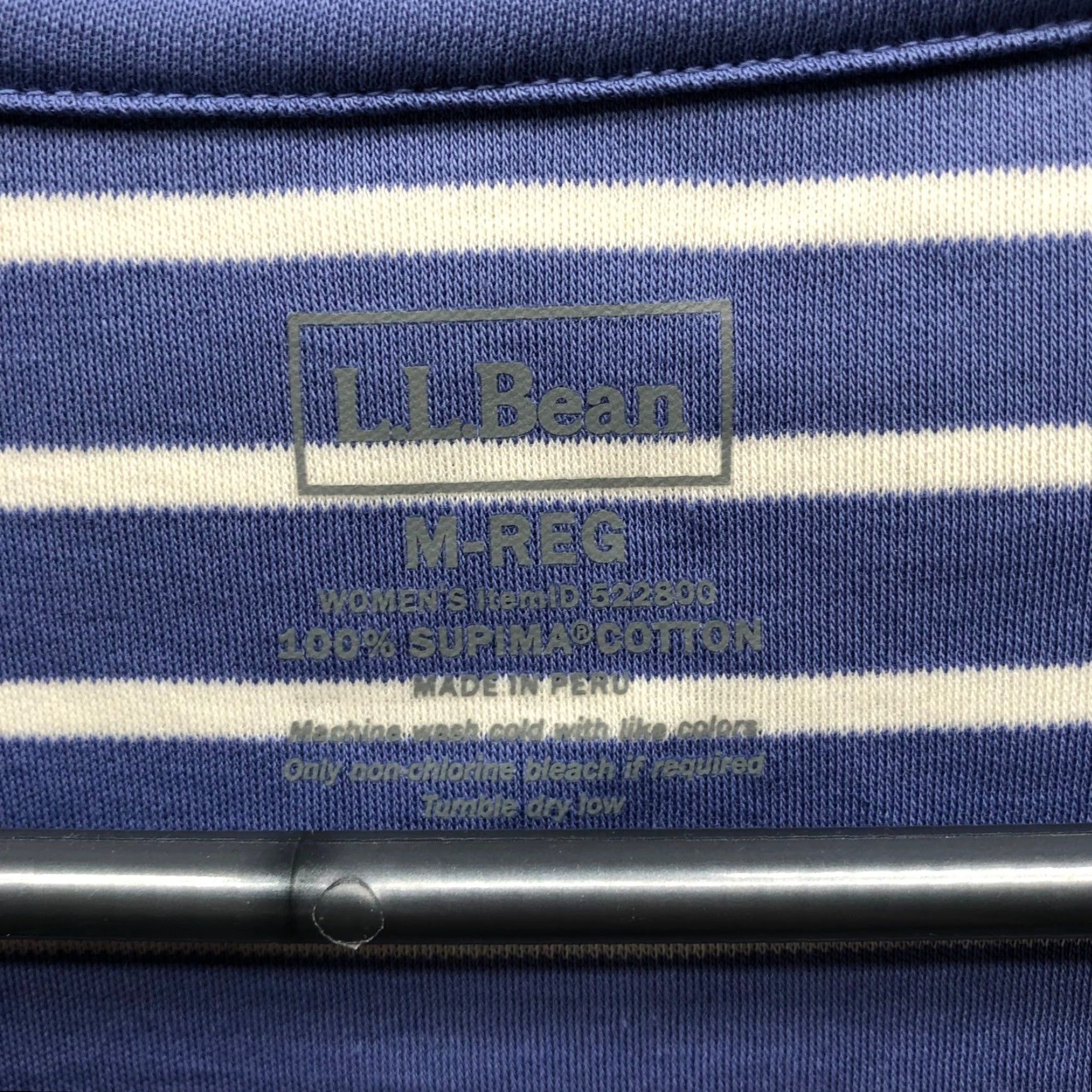 Vintage LL Bean Supima Cotton Cardigan Womens M Blue White Striped Open Front Lightweight Pockets Open Front Casual Travel All Seasons Cardigan Womens/ Girls? Size M / US 6-8 / IT 42-44 - 5 Thumbnail