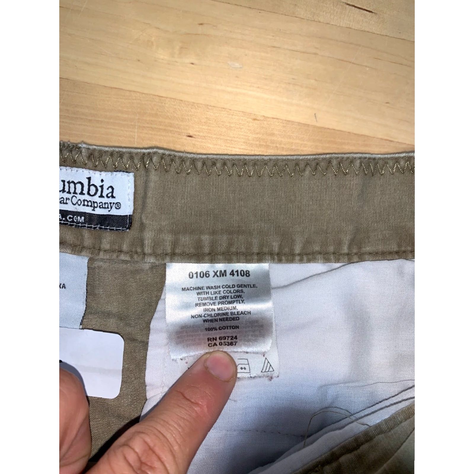 Vintage Columbia Cargo Shorts Mens 36 Beige Brown Outdoor Hiking #5722 Size US 36 / EU 52 - 4 Thumbnail