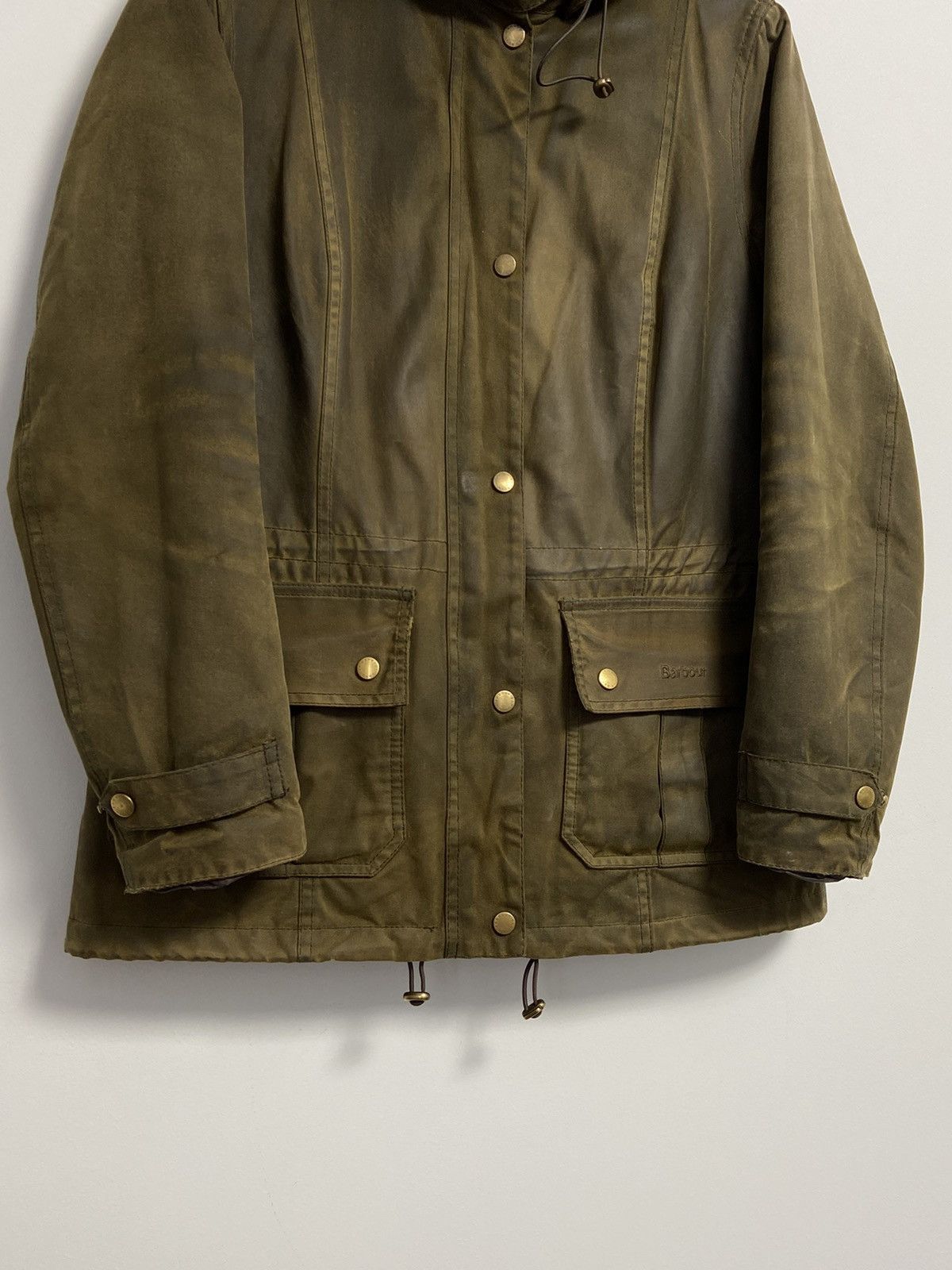 Barbour × Vintage Barbour Vintage waxed jacket Size L / US 10 / IT 46 - 2 Thumbnail