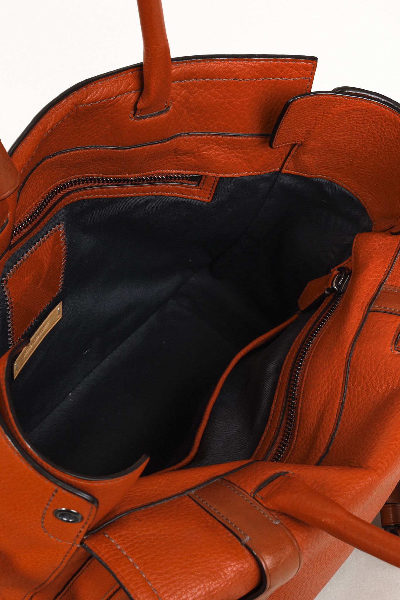 Other Reed Krakoff Orange Leather Suede Belted Tote Bag Size ONE SIZE - 14 Thumbnail