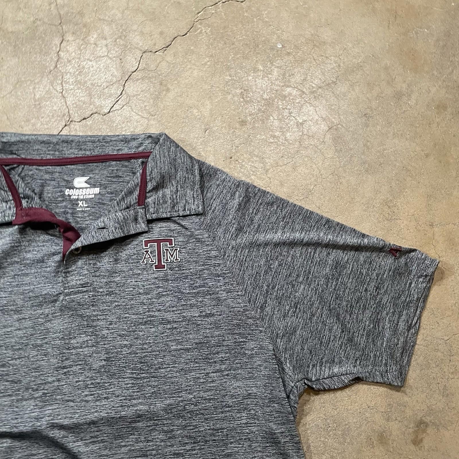 Colosseum Athletics Colosseum Own The Stands Polo Texas A&M Short Sleeve Size ONE SIZE - 3 Thumbnail