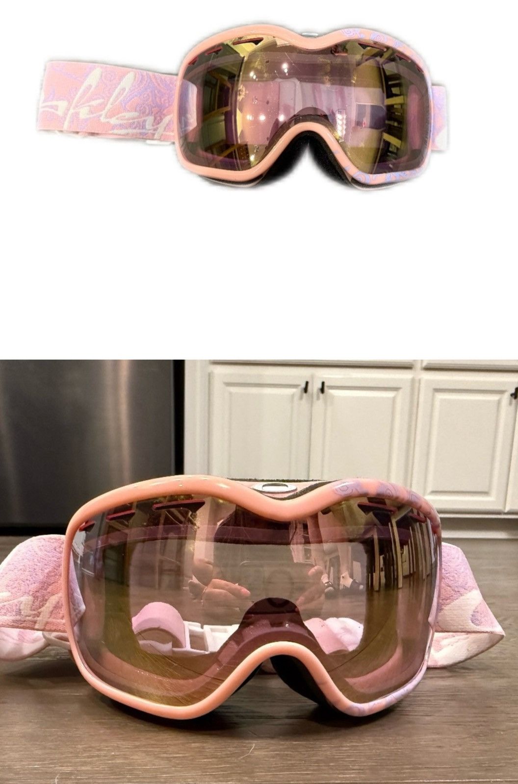 Oakley pink VINTAGE OAKLEY ski googles 🥽 Size ONE SIZE - 2 Thumbnail