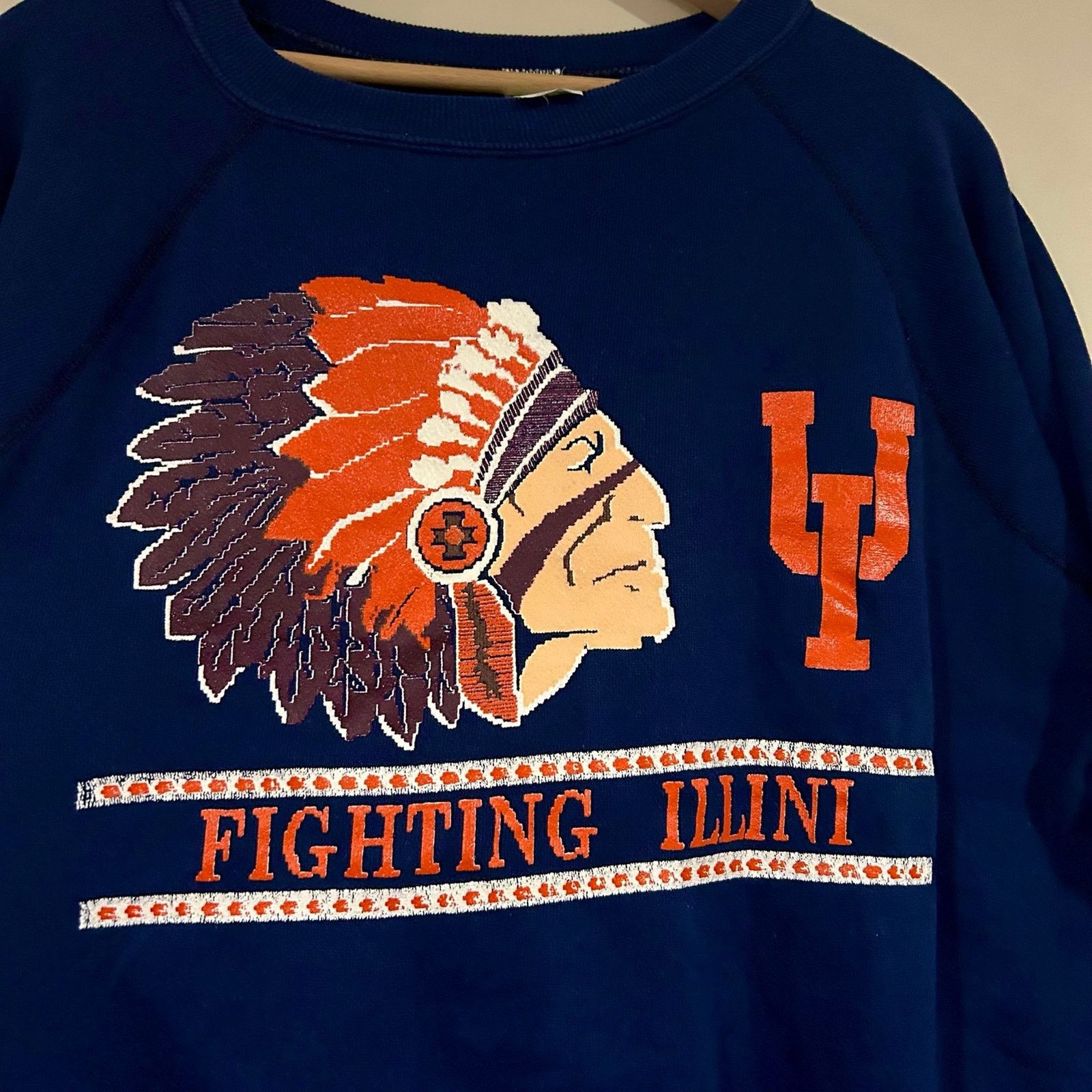 Other Vintage Illinois Fighting Illini Crewneck Sweatshirt Size US L / EU 52-54 / 3 - 2 Thumbnail