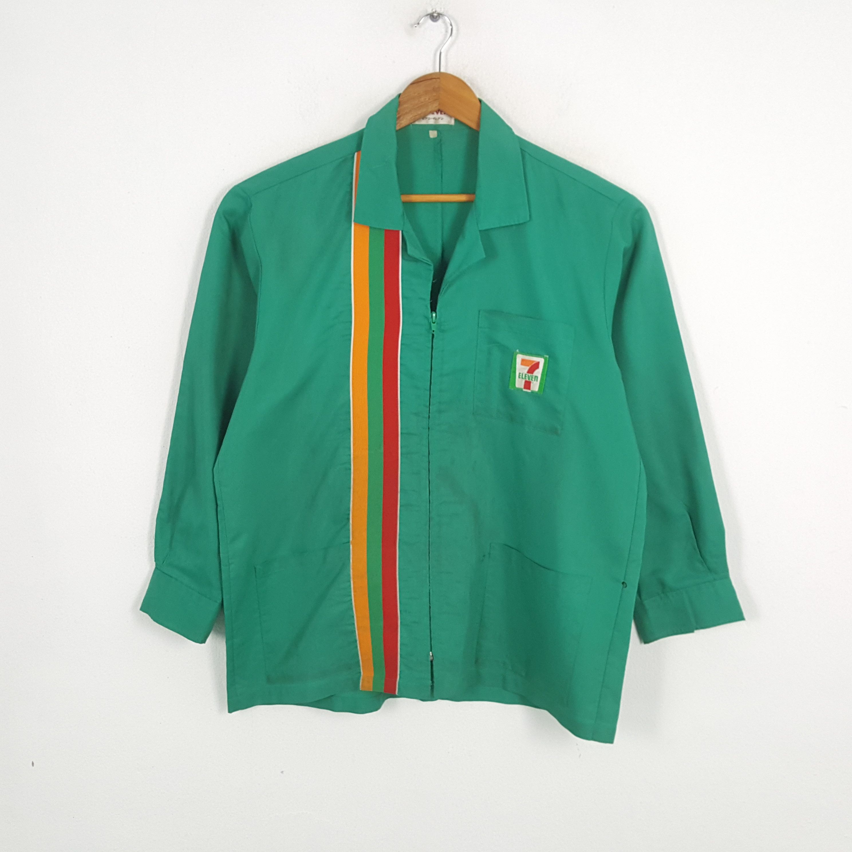 Japanese Brand × Vintage Vintage 7-ELEVEn Japanese Workers Uniform Shirt Jacket Size US L / EU 52-54 / 3 - 1 Thumbnail