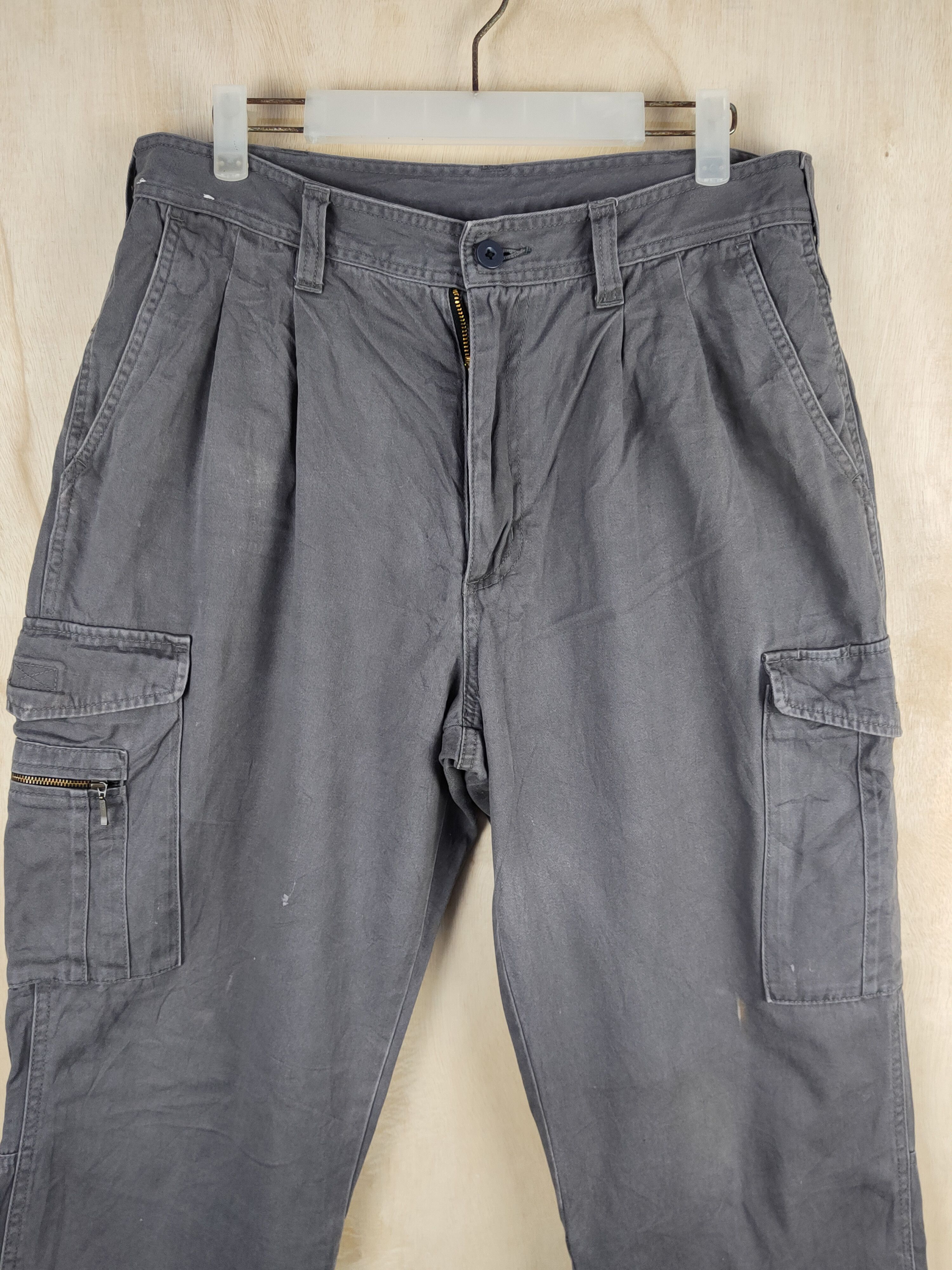 Japanese Brand N evolutions Gray Multipocket Tactical Cargo Pants #S2431 Size US 34 / EU 50 - 2 Thumbnail