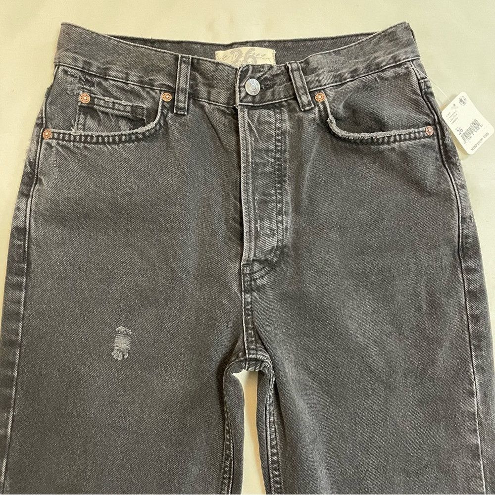 Free People NWT New $98 Free People We The Free Lasso High-Rise Black J Size 26" / US 2 / IT 38 - 9 Thumbnail