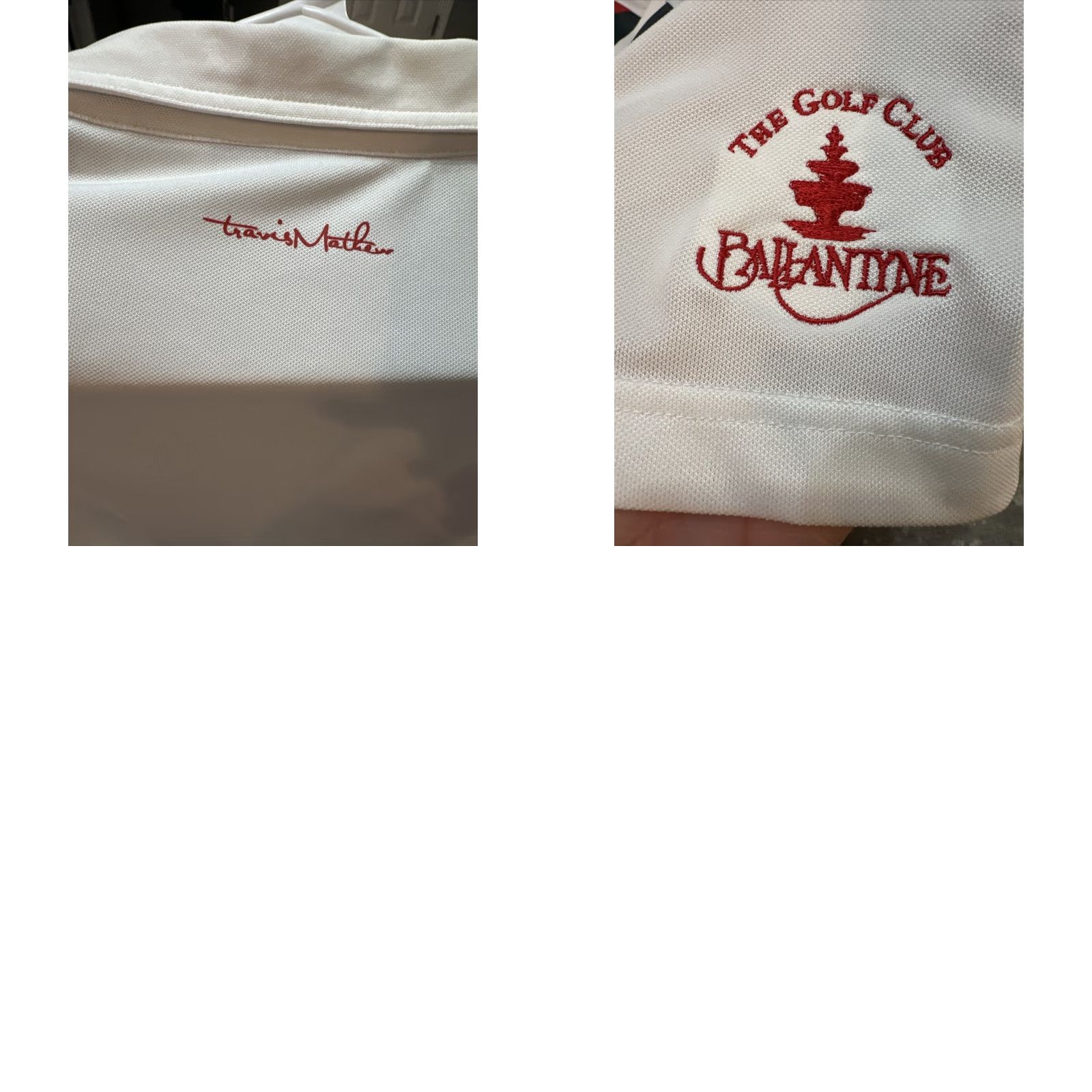 TravisMathew Travis Mathew Golf Polo Shirt Ballantyne County Club M White Ballantyne Golf Club Logo Embroidered Short Sleeve Polo Men Athletic Regular Size M Size US M / EU 48-50 / 2 - 9 Thumbnail
