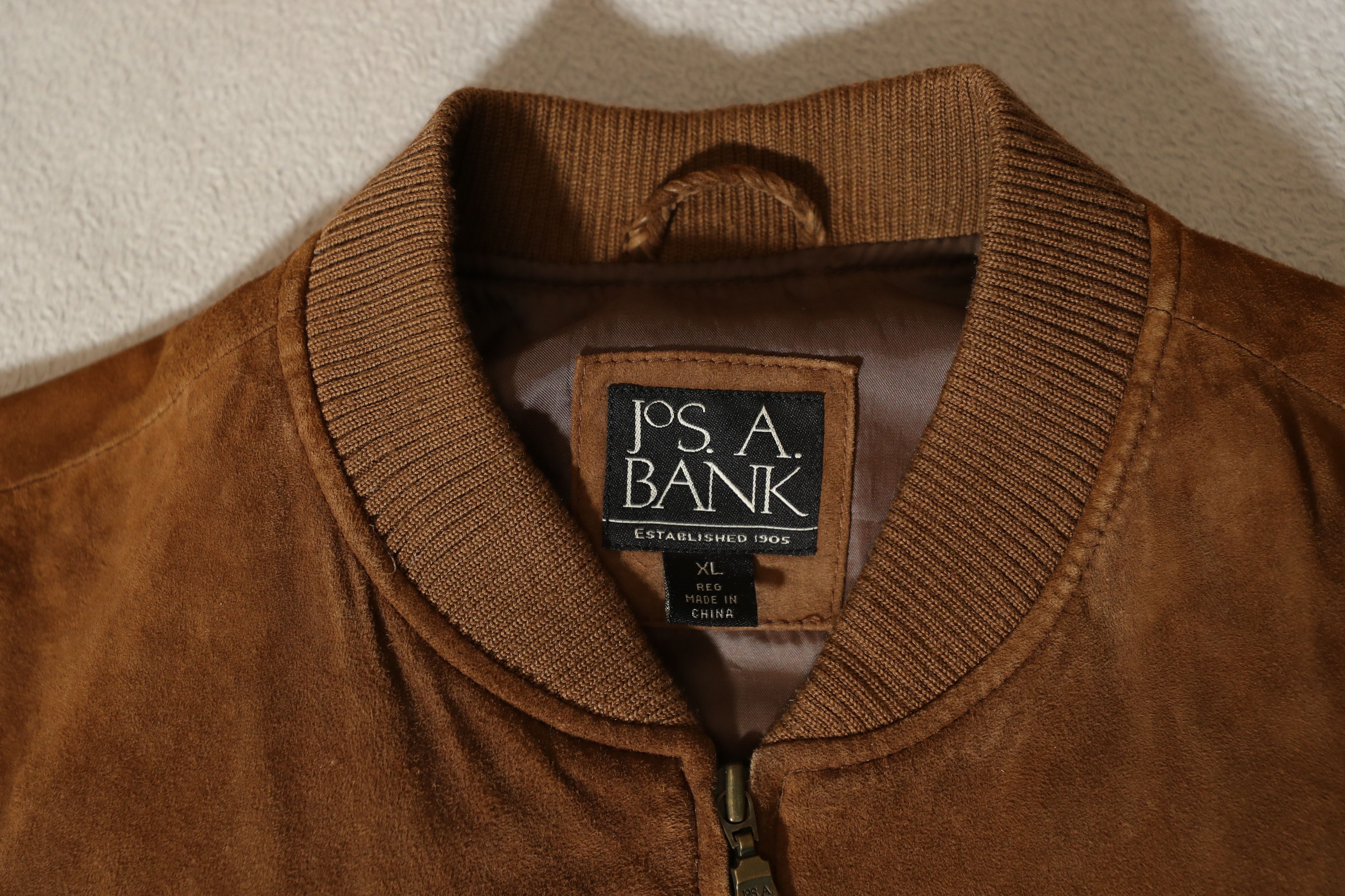 Jos. A. Bank Jos A Bank Brown Suede Leather Vintage Jacket (XL) Size US XL / EU 56 / 4 - 8 Thumbnail