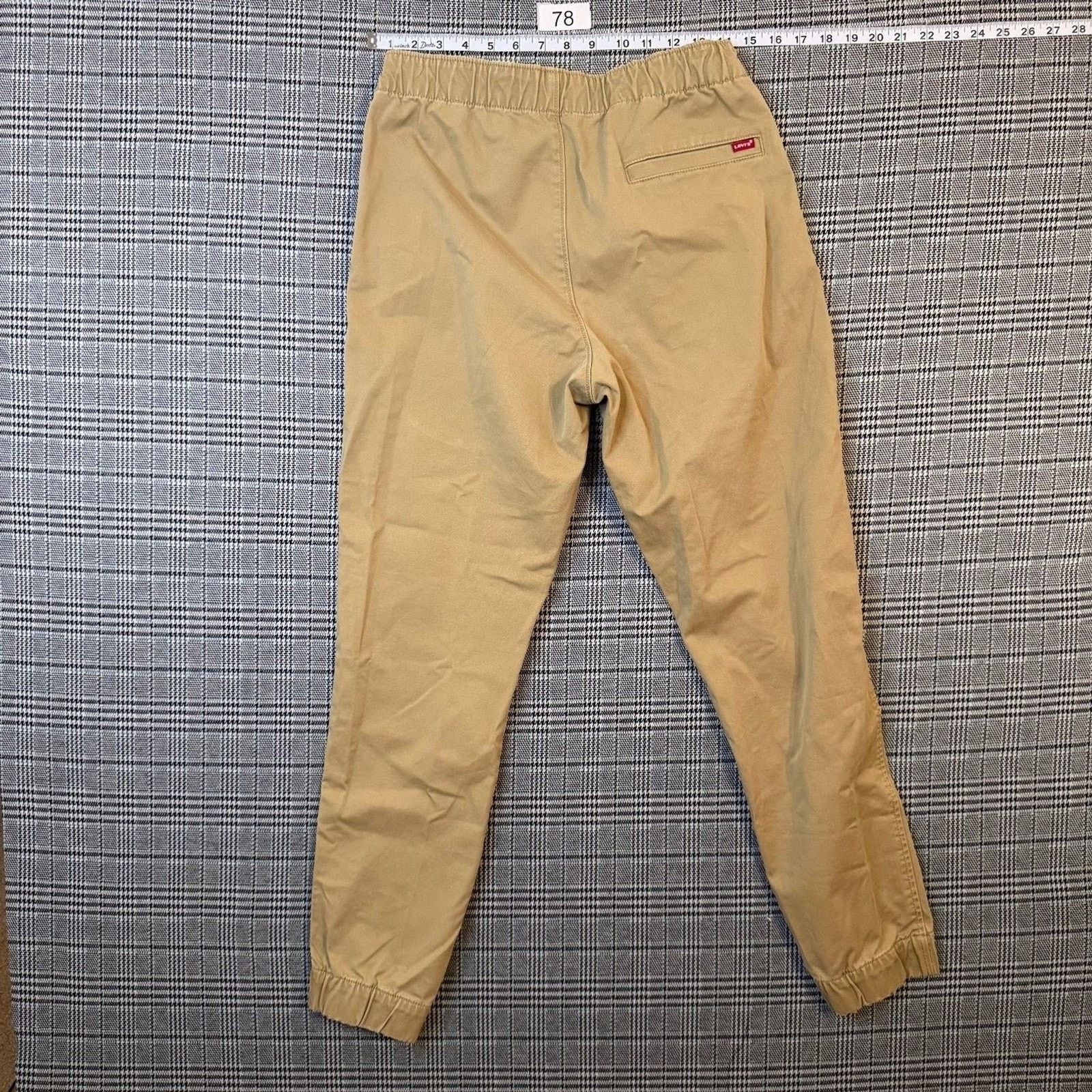 Levi's Levis XX Chino Jogger Men Pants Khaki Cotton Elastic Small S Size US 28 / EU 44 - 1 Thumbnail