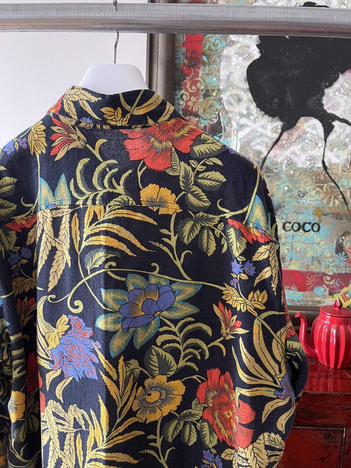 Vintage Floral printed Shirt Size US M / EU 48-50 / 2 - 4 Thumbnail