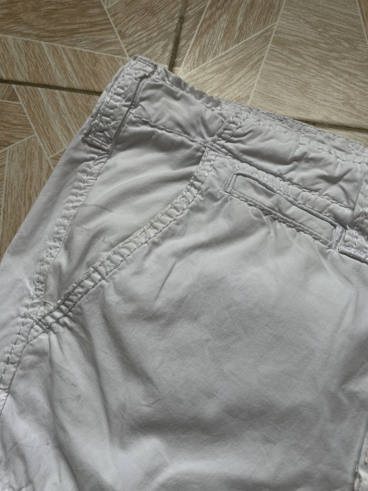 True Religion True Religion Cargo Shorts White 34 Embroidered Seams Logo Size US 34 / EU 50 - 4 Thumbnail