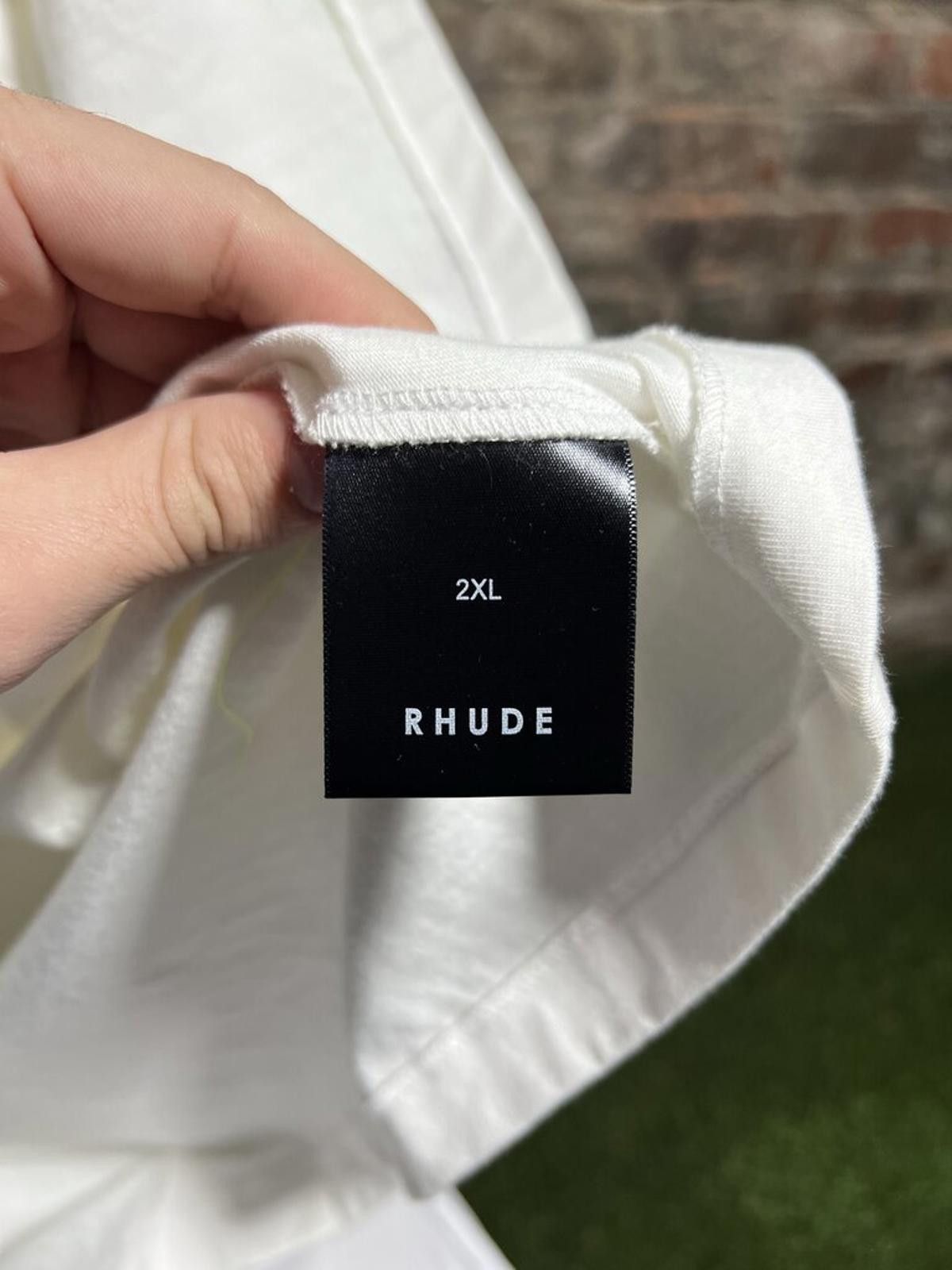Rhude Rhude Tee White Neon Sz. XXL Size US XXL / EU 58 / 5 - 5 Thumbnail