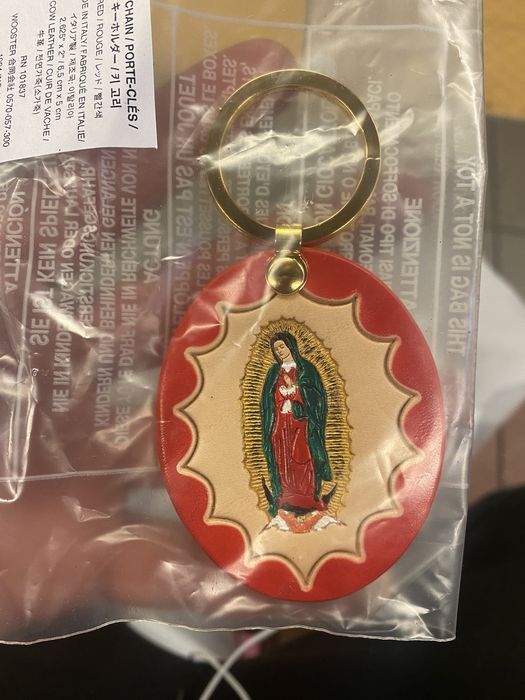 Supreme Supreme Guadalupe Leather Keychain | Grailed