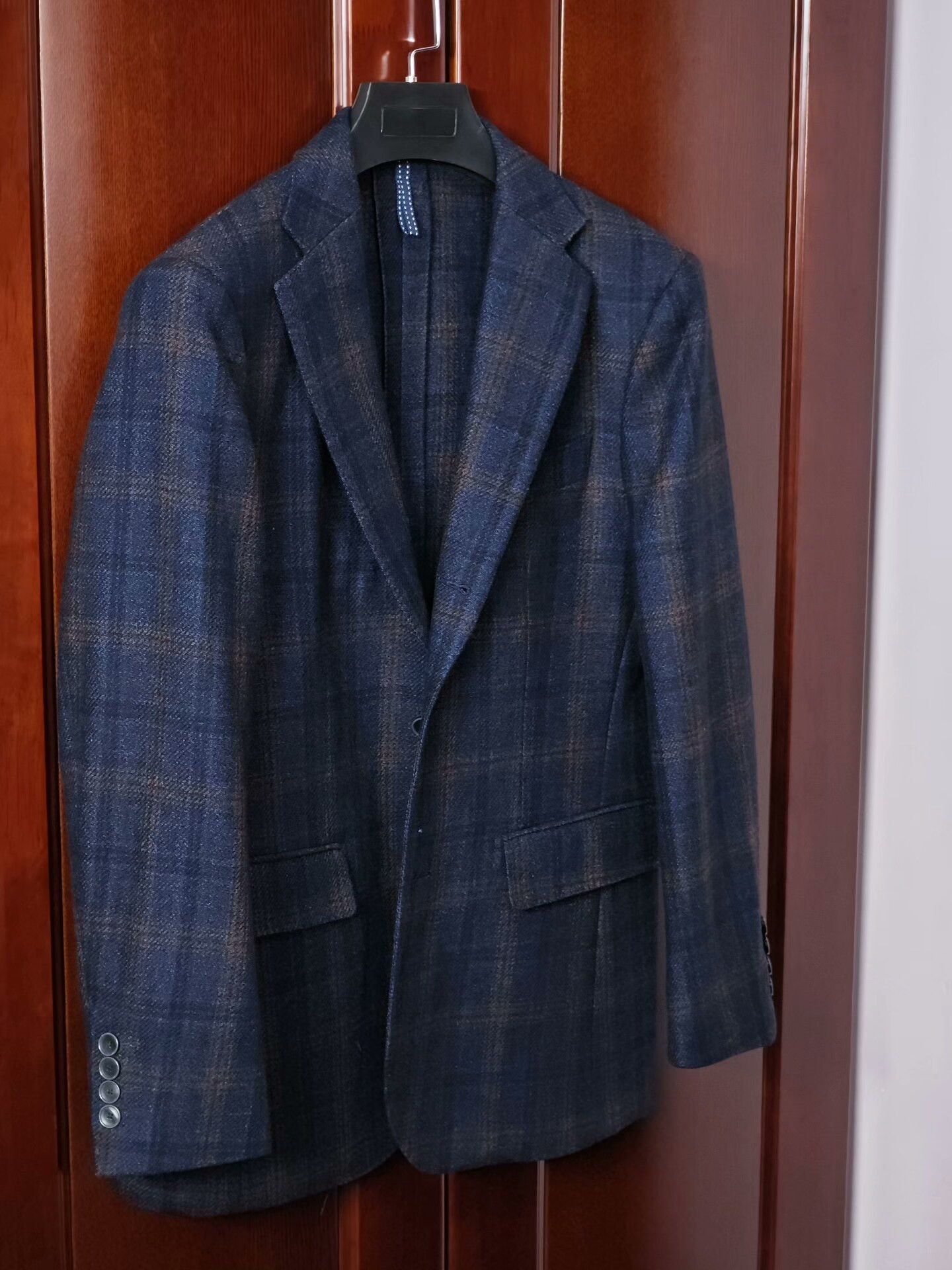 Japanese Brand Italian Wool Casual Blazer with Check Pattern Size US S / EU 44-46 / 1 - 1 Thumbnail