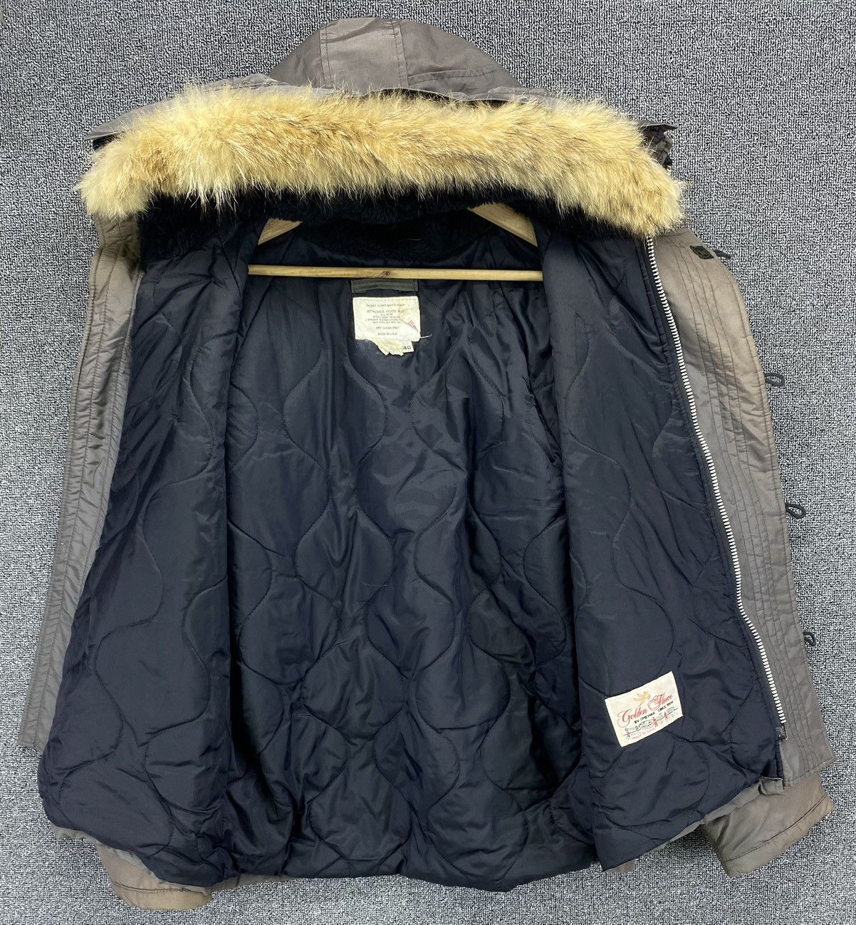 Vintage VINTAGE I SPIEWAK & SONS ATTACHED HOOD N-2B BOMBER JACKET Size US M / EU 48-50 / 2 - 7 Thumbnail