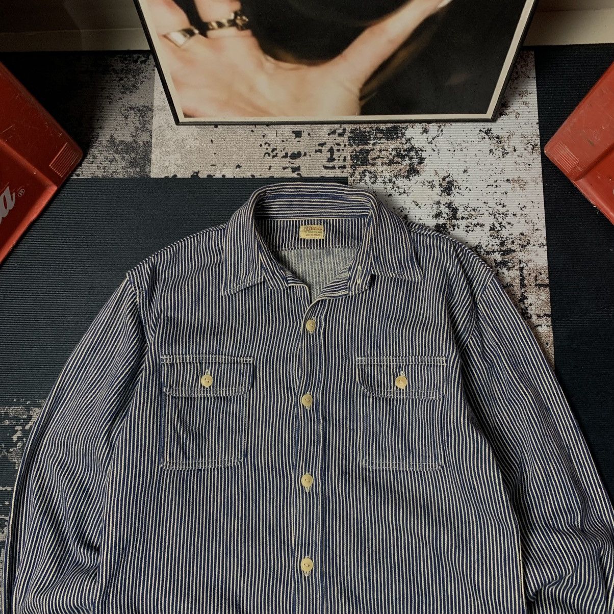 Deluxeware Deluxeware Japan Button Up Hickory Shirt Size US M / EU 48-50 / 2 - 2 Thumbnail