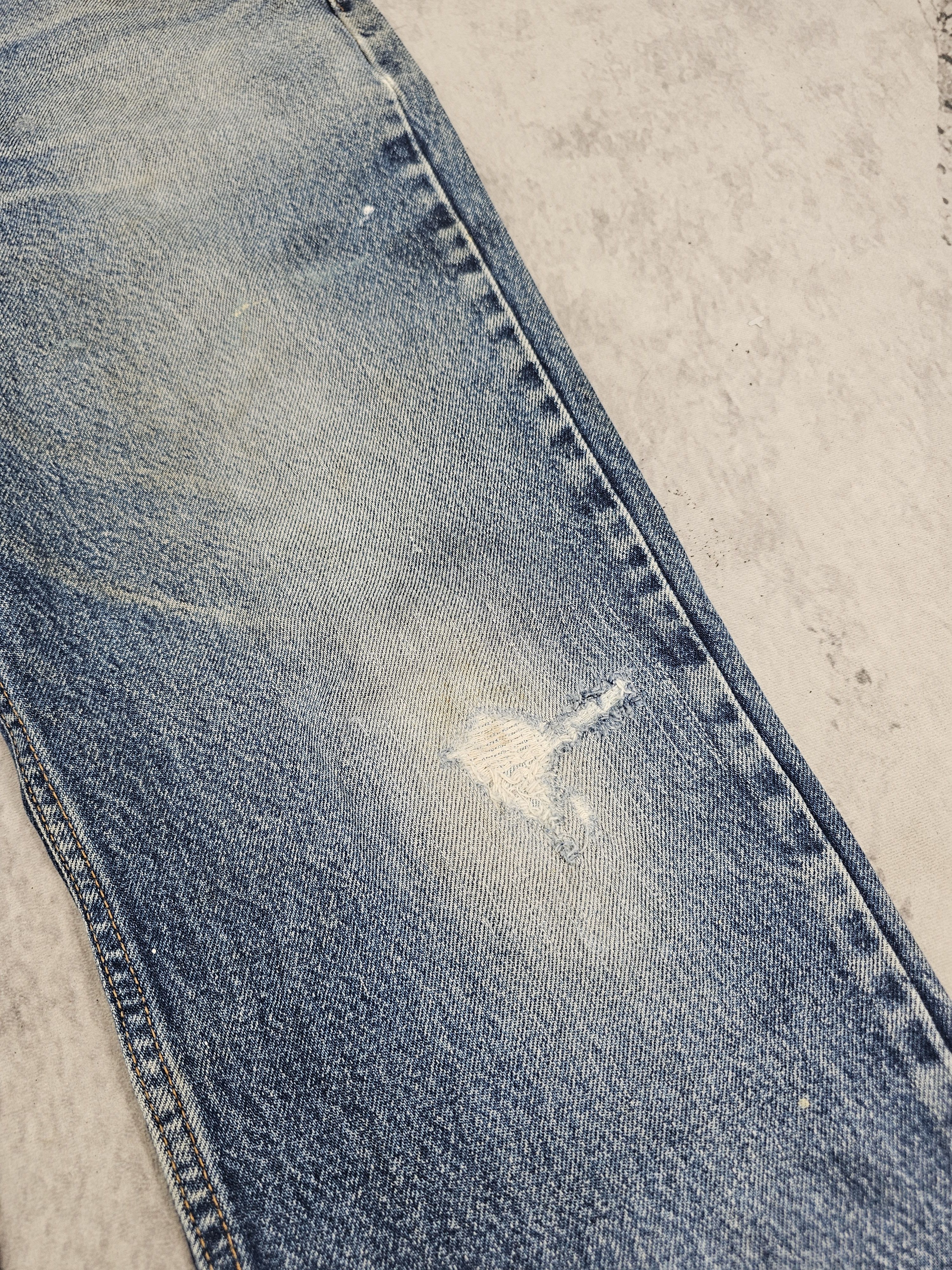 Levi's Vintage Clothing Vtg LEVIS 517 Boot Cut Flare Made In USA Ripped Jeans L0535 Size US 38 / EU 54 - 6 Thumbnail