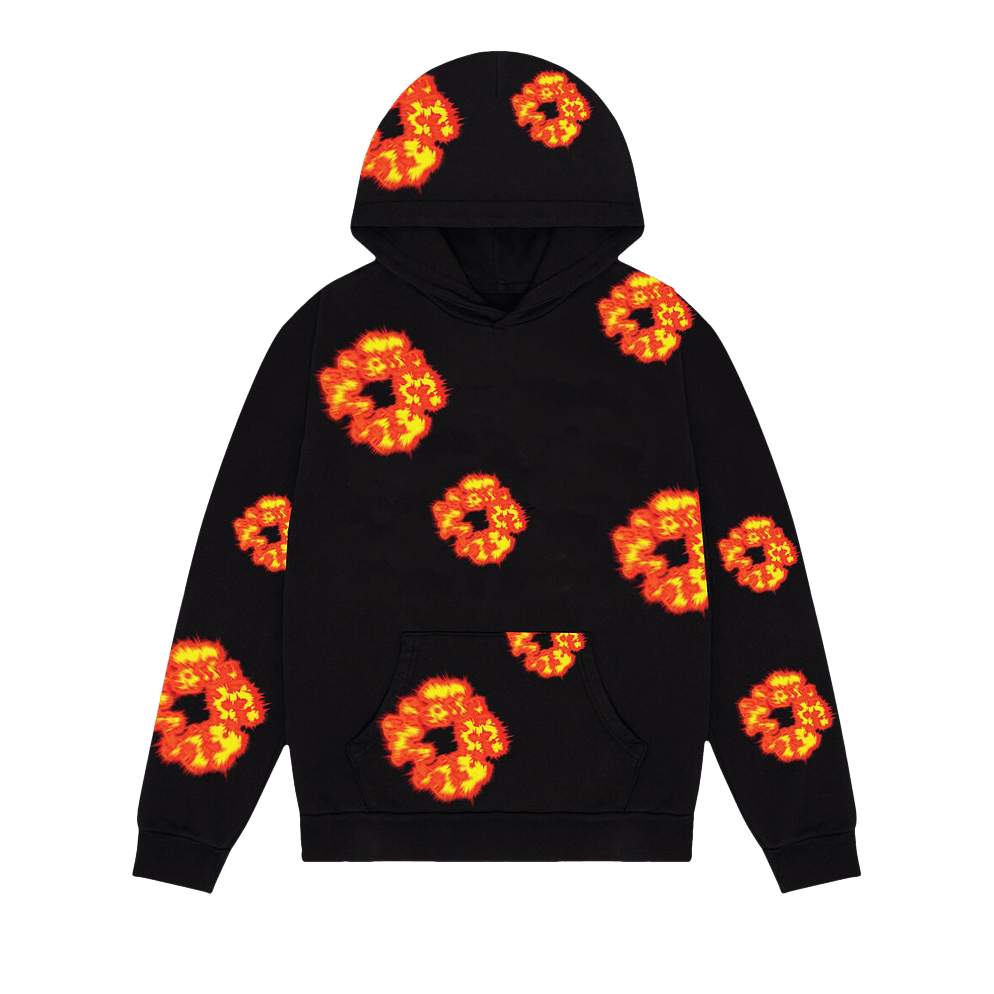 Image of Denim Tears X Offset Wreath Hoodie Black, Men's (Size Small)