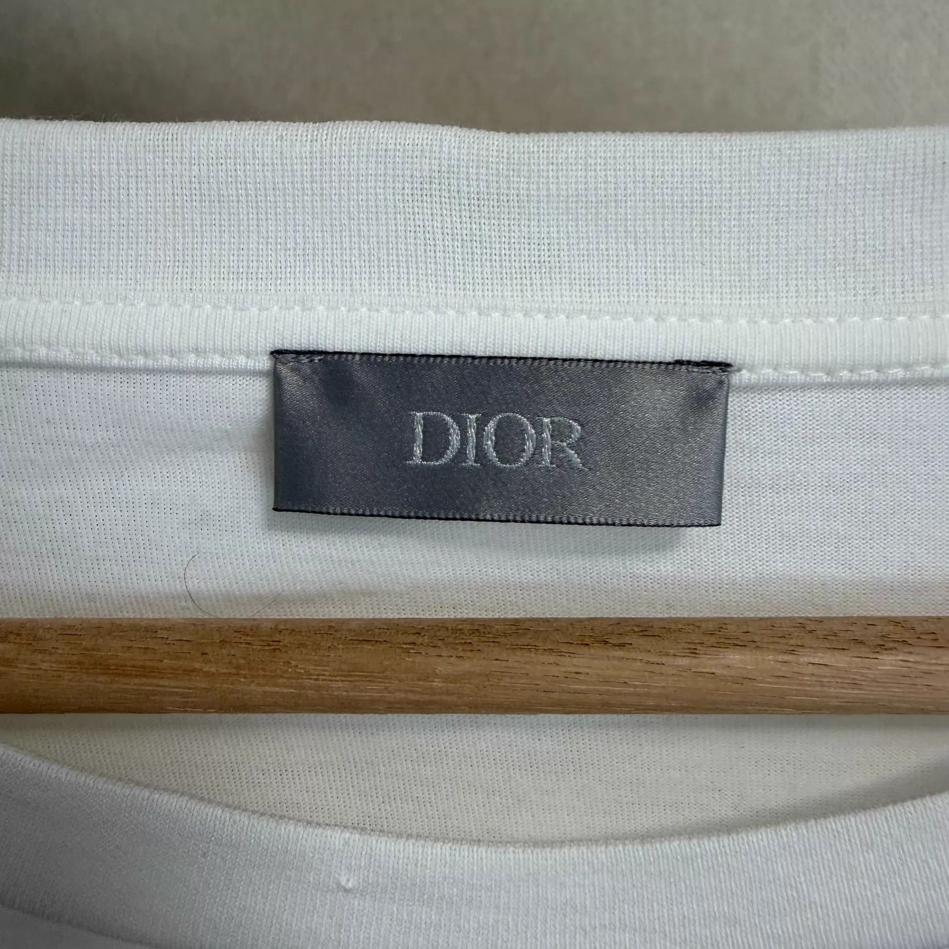 Dior Dior Logo Casual Short Sleeve T - Shirt Men White XXL Size US XXL / EU 58 / 5 - 4 Thumbnail