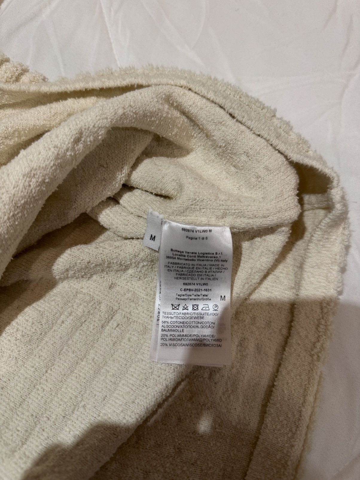 Bottega Veneta Bottega Veneta Intrecciato-Jacquard Terry Overshirt Size US M / EU 48-50 / 2 - 12 Thumbnail