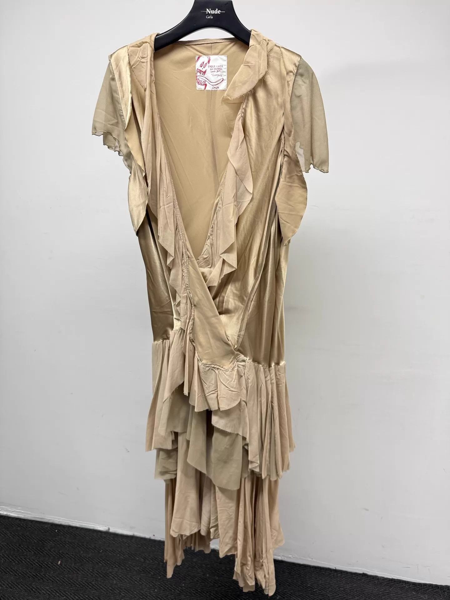 Undercover UNDERCOVER Women's Langui Ruffled Hem Long Dress Beige Size L / US 10 / IT 46 - 1 Thumbnail