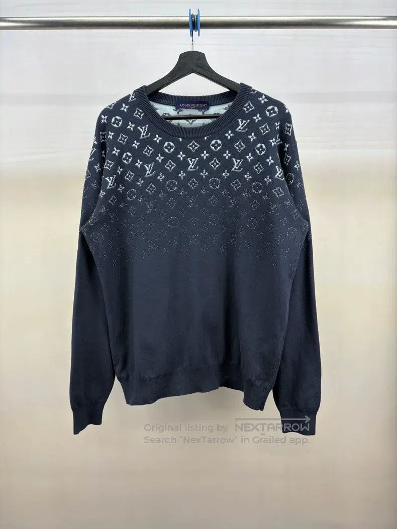 Louis Vuitton Louis Vuitton 24 new black gradient logo knit sweater Size US M / EU 48-50 / 2 - 1 Thumbnail