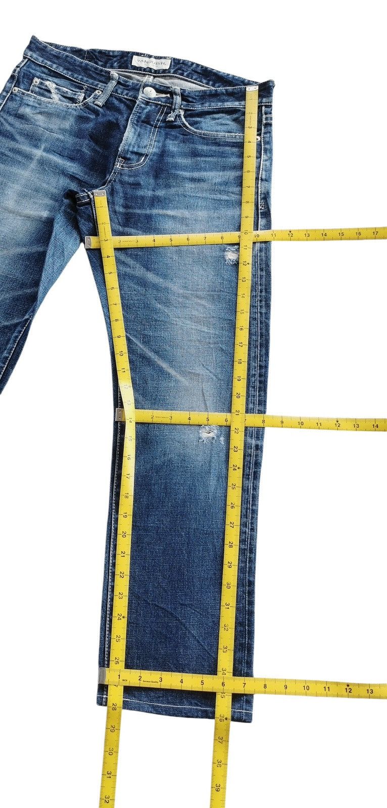 Fragment Design × Vanquish Vanquish Distressed Japan Jeans Size US 32 / EU 48 - 9 Thumbnail