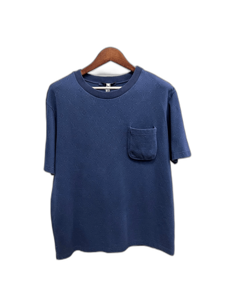 Louis Vuitton Louis Vuitton Blue Pocket Short Sleeve T-shirt Size US XL / EU 56 / 4 - 1 Thumbnail