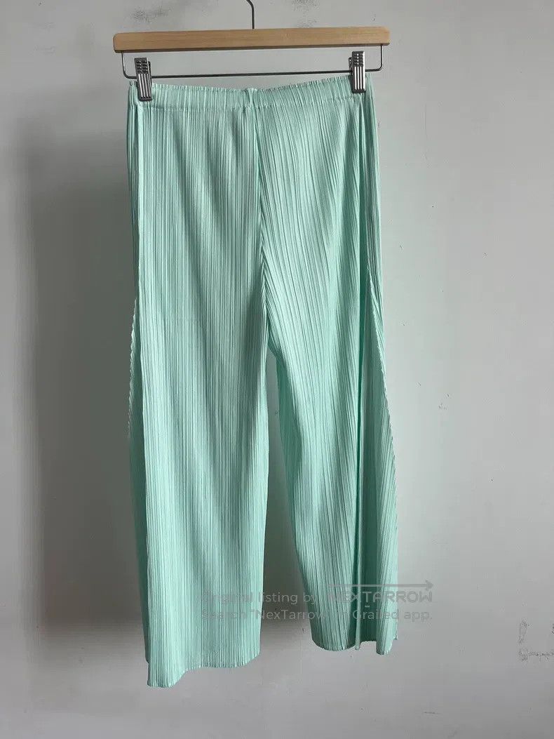 Issey Miyake Issey Miyake size:3 Blue Pants Size 22" - 2 Thumbnail