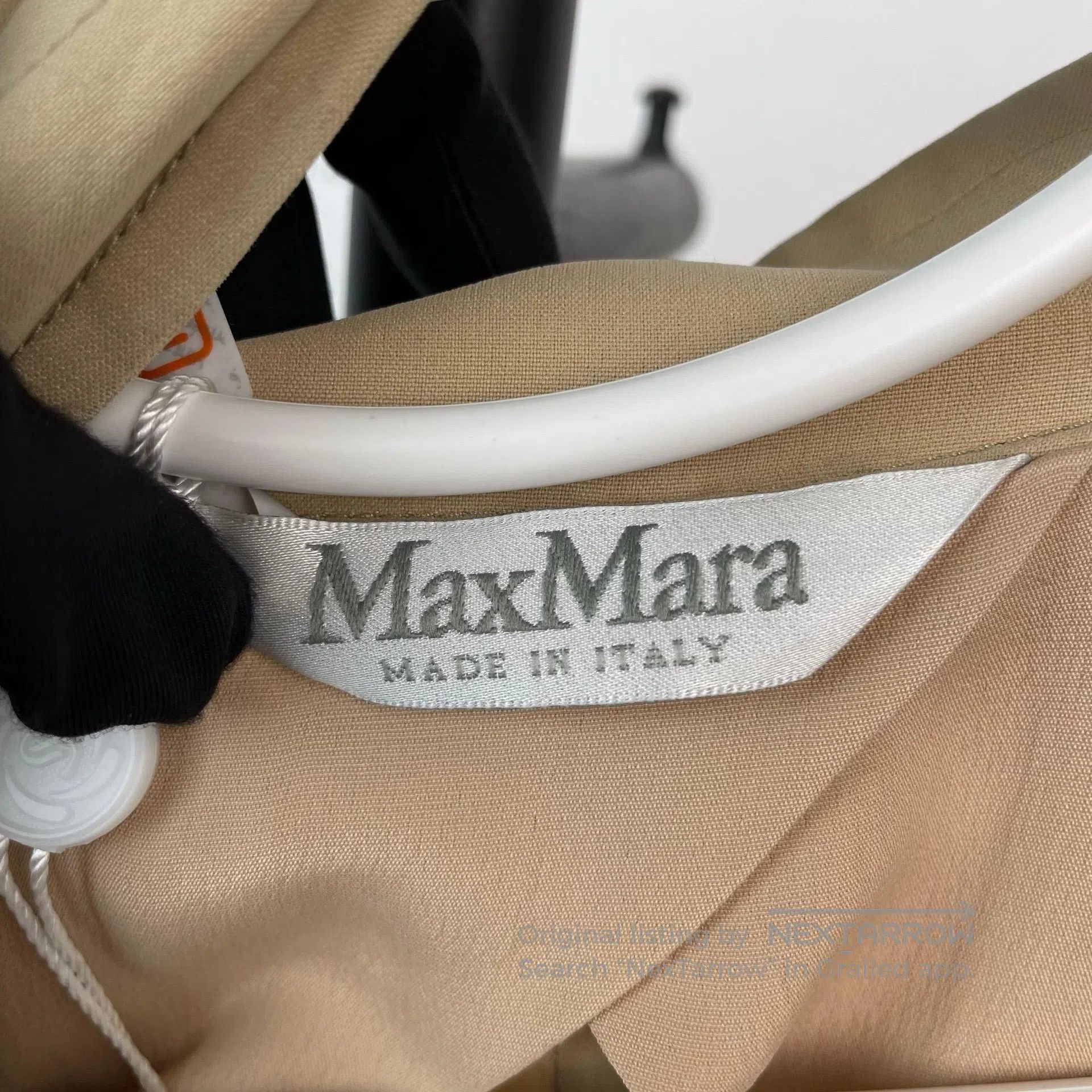 Max Mara Max Mara Khaki Color Main Line Embroidered Silk Jacket and Size XXS / US 00 / IT 34 - 9 Thumbnail
