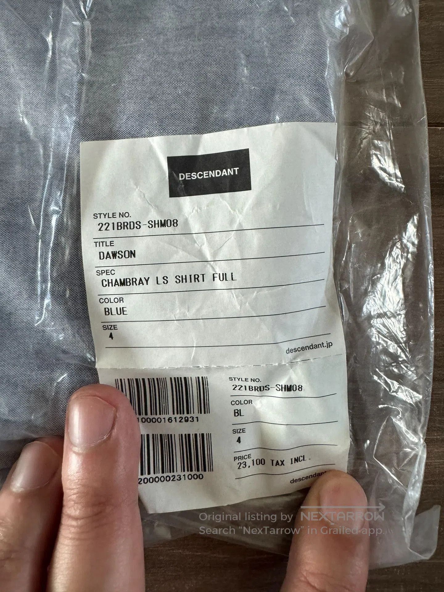 Descendant 22ss Descendant DEDT Little Whale Shirt. Size US XL / EU 56 / 4 - 5 Thumbnail