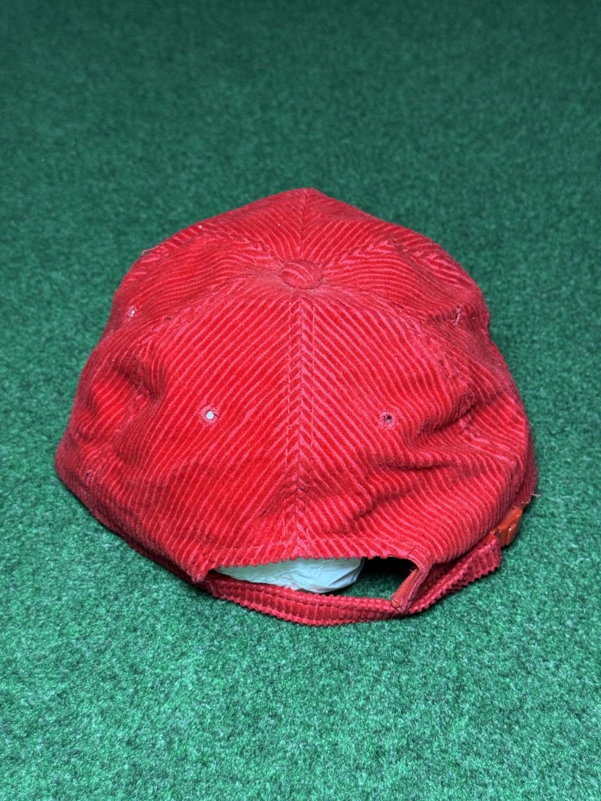 Vintage Vintage 80s Ski Skiing Retro Corduroy Red Snapback Cap Hat Size ONE SIZE - 3 Thumbnail
