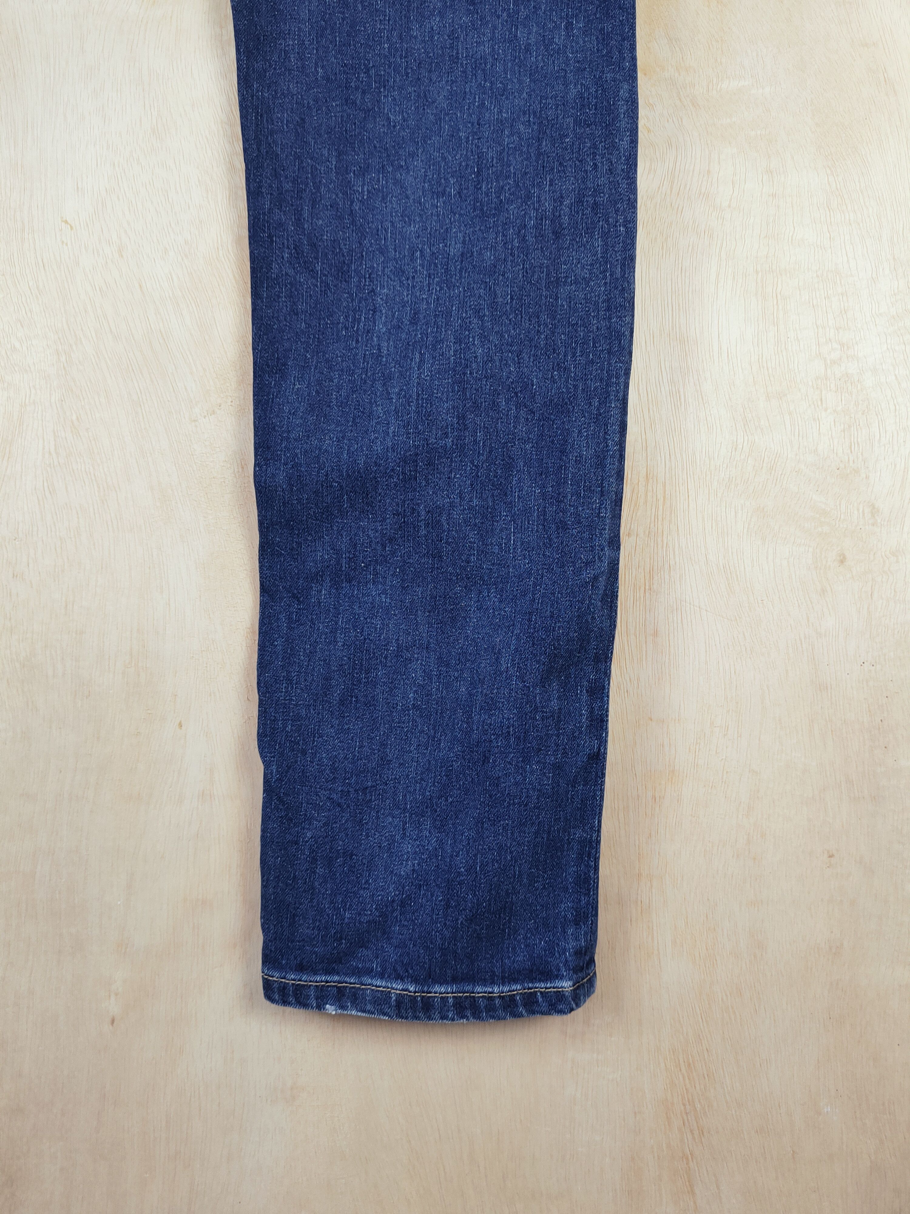 Vintage H&M Dark Blue Distressed Ripped Skinny Jeans #S2658 Size US 34 / EU 50 - 12 Thumbnail