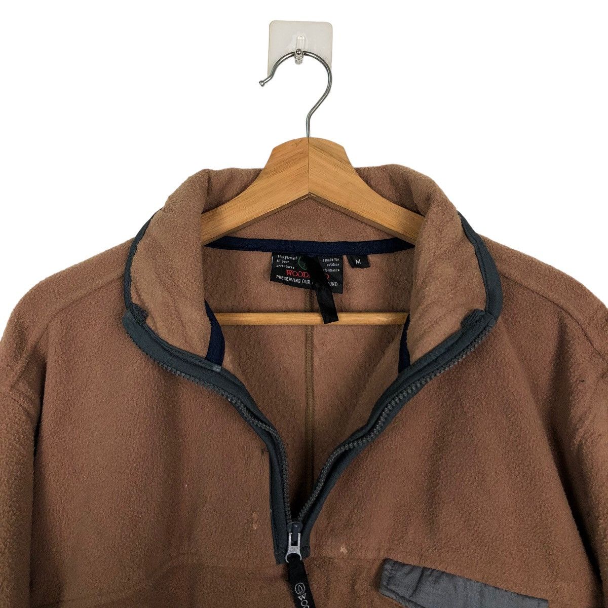 Japanese Brand VINTAGE FLEECE JACKET WOODAND USA MADE Size US M / EU 48-50 / 2 - 9 Thumbnail