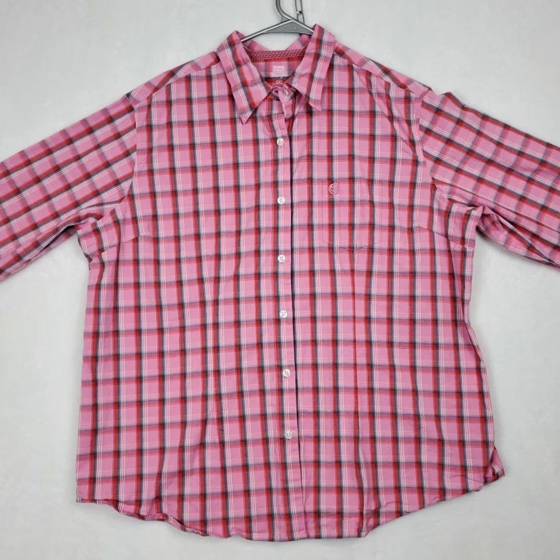 Wrangler VINTAGE? Wrangler George Strait for Her Women's Button-Up Shirt Pink Plaid XXL Cowgirl Size XXL / US 16-18 / IT 52-54 - 3 Thumbnail