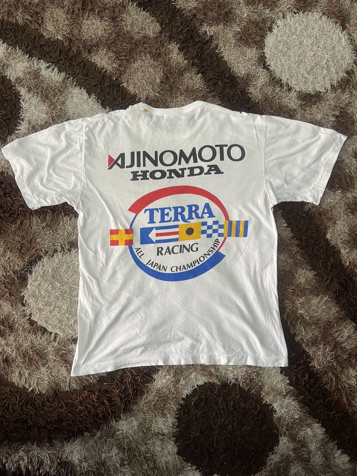 Honda × Japanese Brand × Sports Specialties VINTAGE AJINOMOTO HONDA RACING SPELL OUT VERY RARE Size US M / EU 48-50 / 2 - 1 Thumbnail