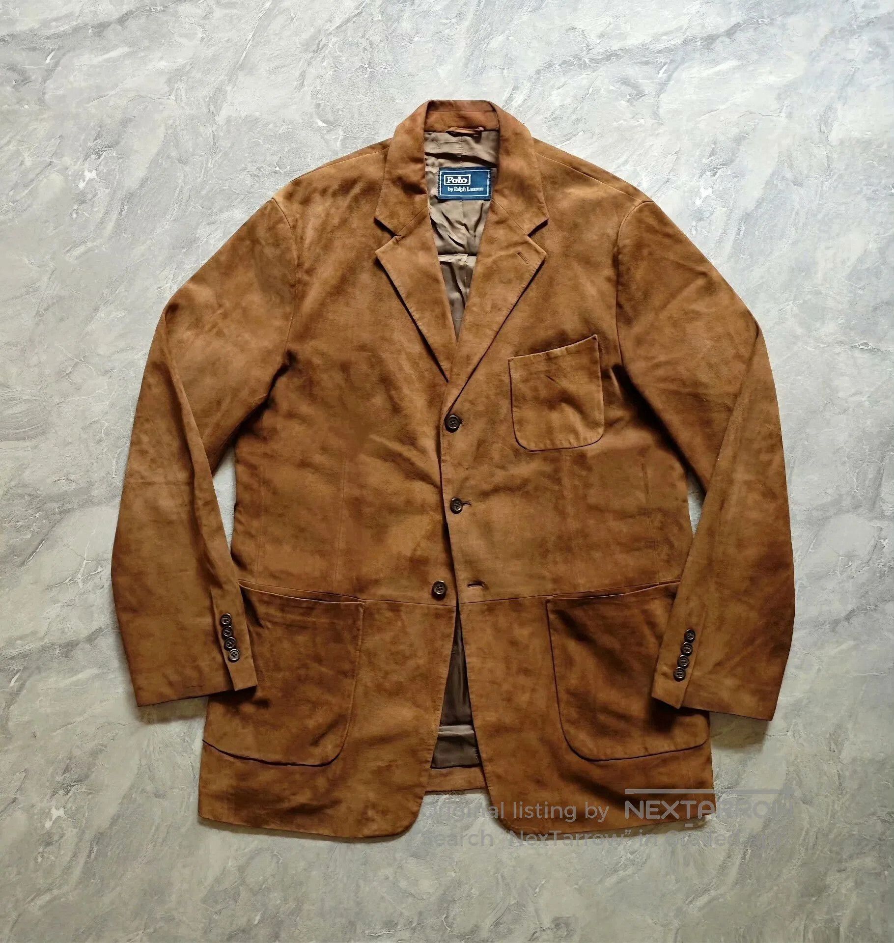 Polo Ralph Lauren brown suede blazer from polo ralph lauren. Size US XL / EU 56 / 4 - 1 Thumbnail