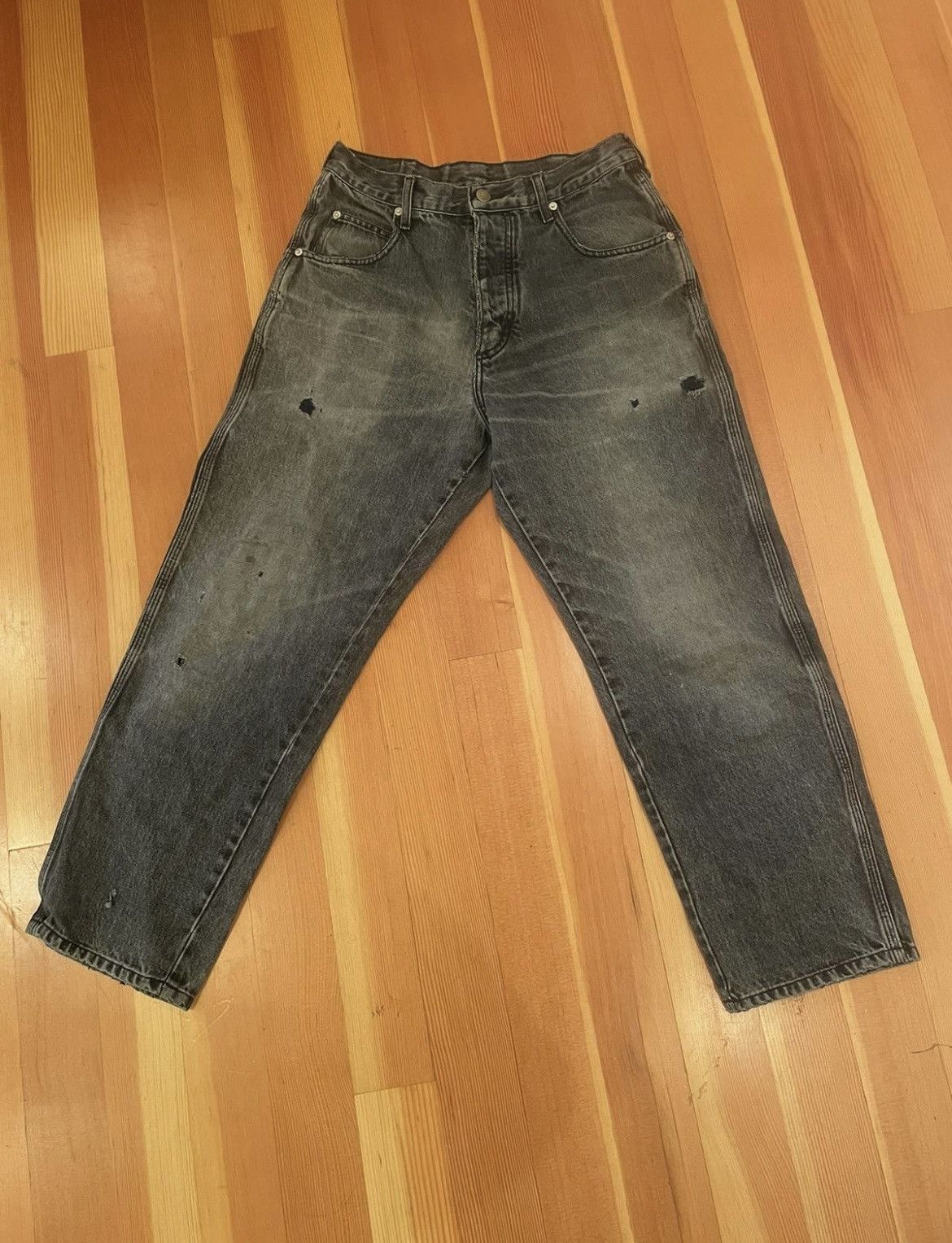 image of Bare Knuckles Collection 1 Straight Leg Denim in Black, Men's (Size 30)