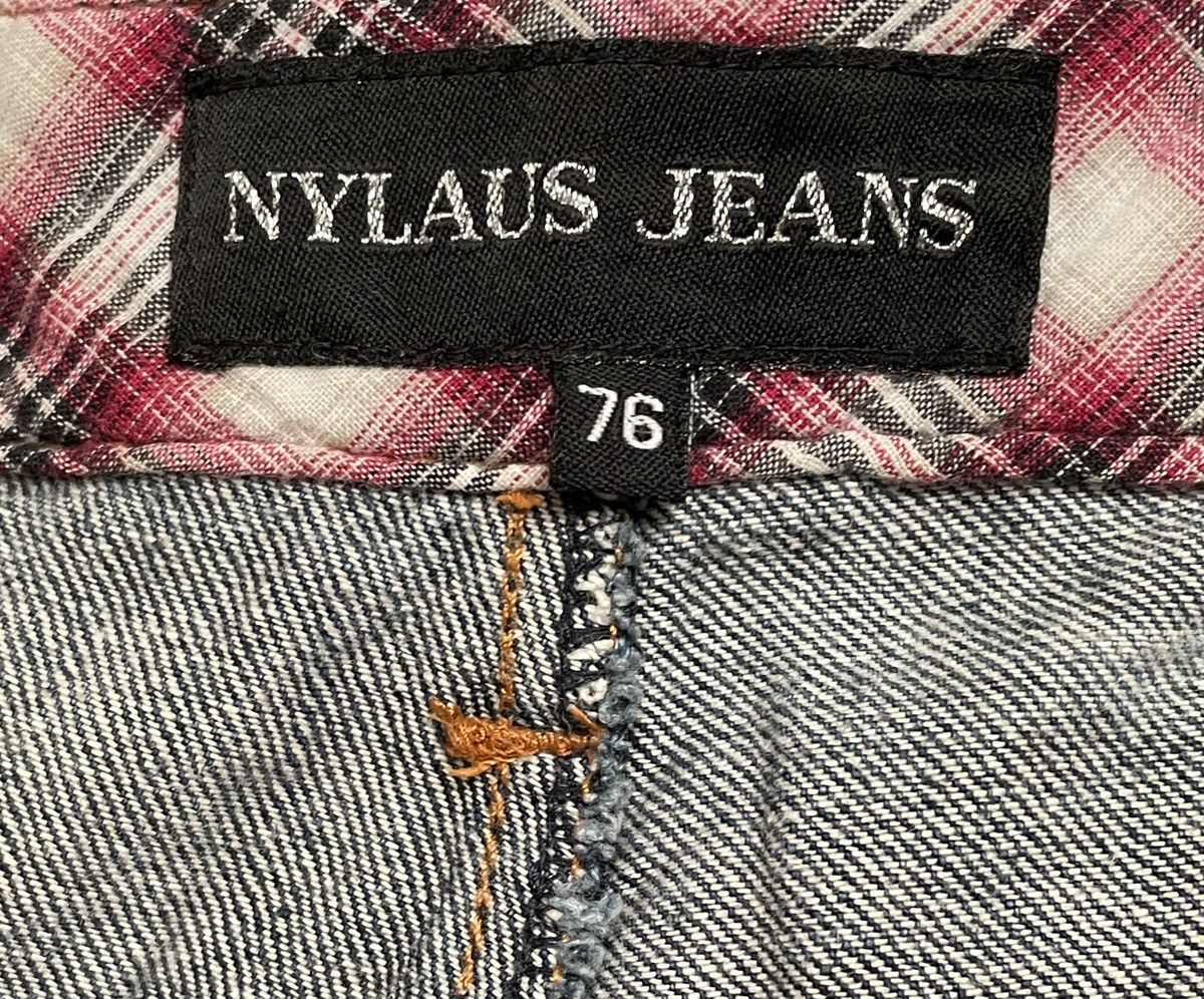If Six Was Nine × Japanese Brand × Le Grande Bleu (L.G.B.) Vintage Japanese Brand Nylaus Double Waist Jeans 1990s Size US 30 / EU 46 - 11 Thumbnail