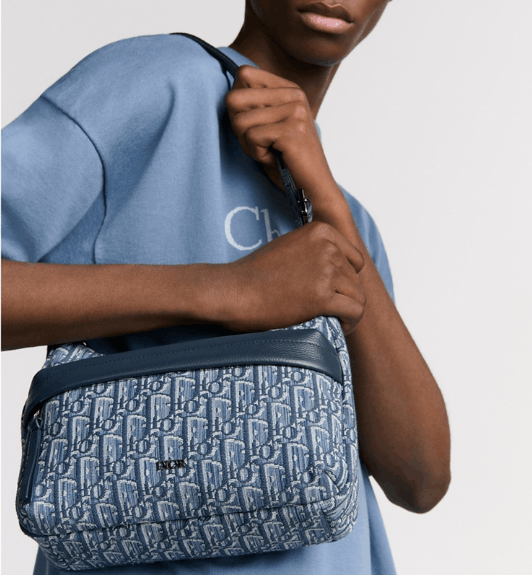 Dior o1w1db10426 1ESPO3 Size :OS / Small Rider Hobo Bag in Blue Size ONE SIZE - 7 Thumbnail