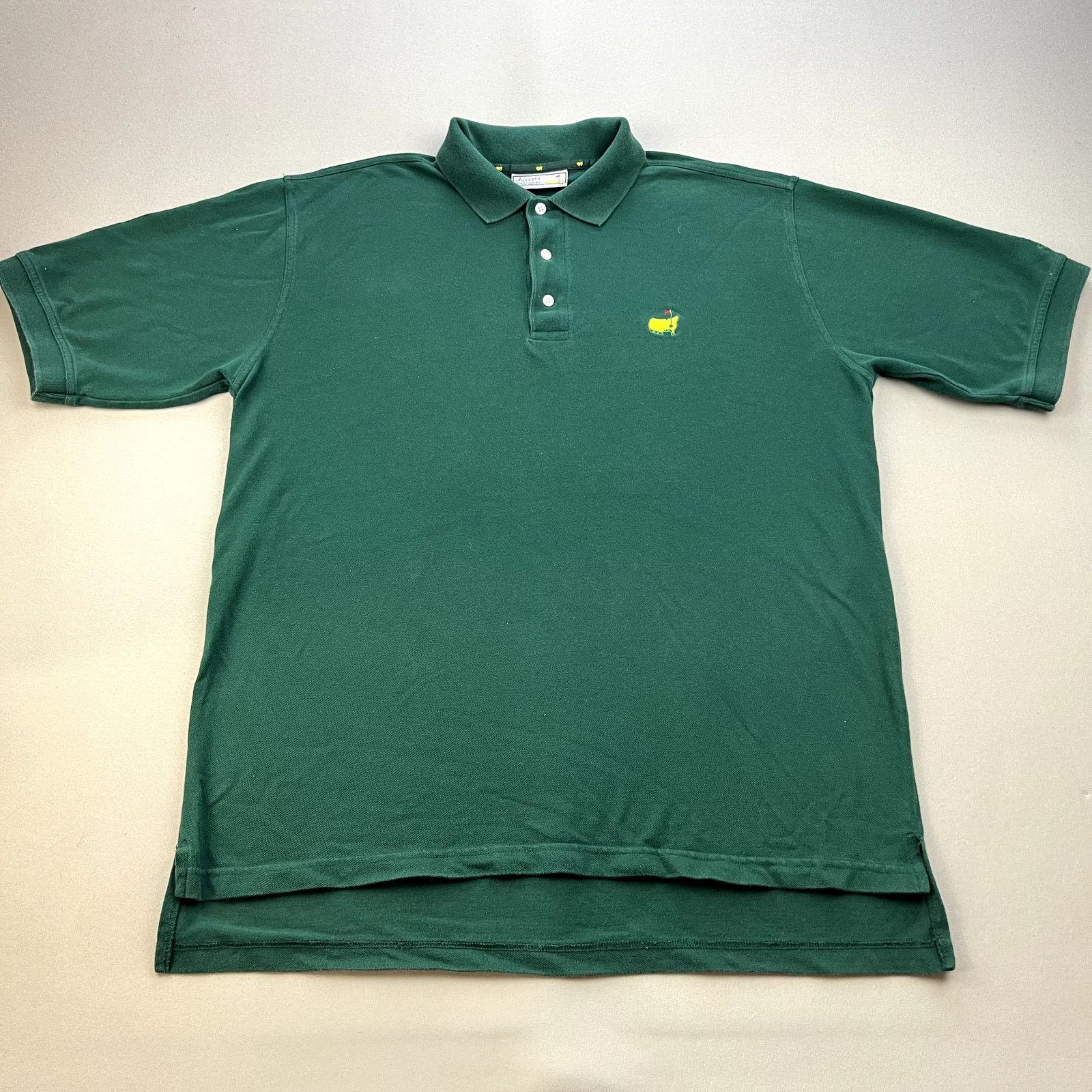 Vintage 90s Augusta National The masters golf club popular green polo shirt mens size L