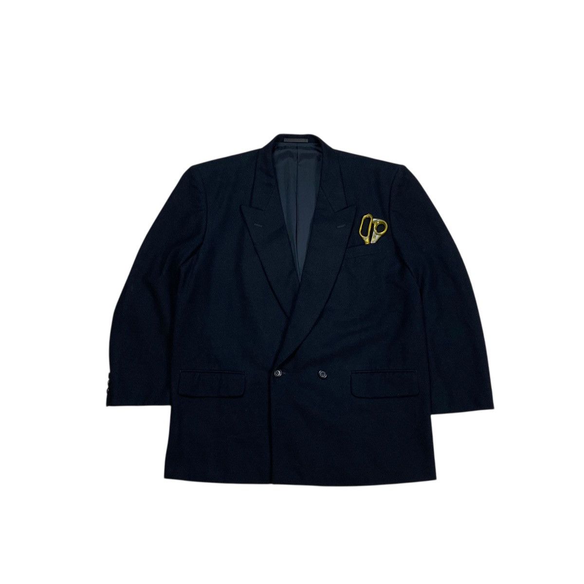 Comme des Garcons × Comme des Garcons Homme × Japanese Brand Comme des Garcons Homme AD 1989 Double Breasted Wool Blazer Size 38L - 4 Thumbnail