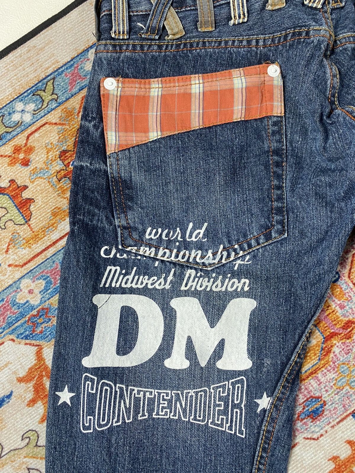 Japanese Brand Double waist dominate jeans Size US 30 / EU 46 - 7 Thumbnail