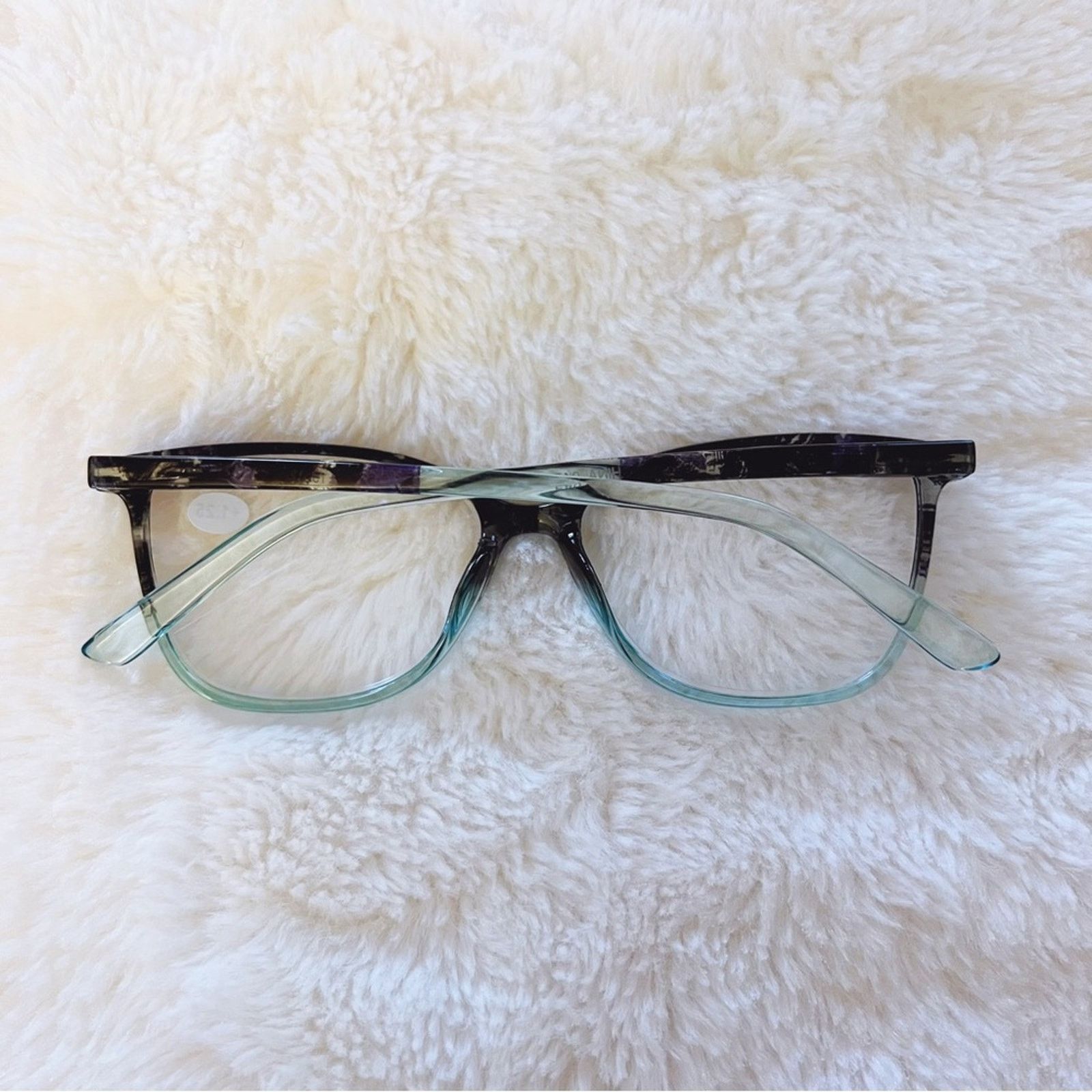 Other Emma Light Blue & Black Two Tone Reader Glasses Size ONE SIZE - 8 Thumbnail